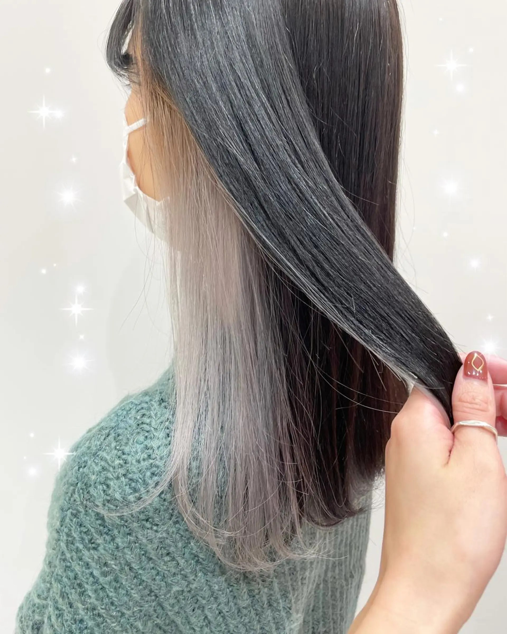 セミロング カラー カット ヘアカラー 新宿駅近♡個室 ♡関口三都季🌜のヘアスタイル
