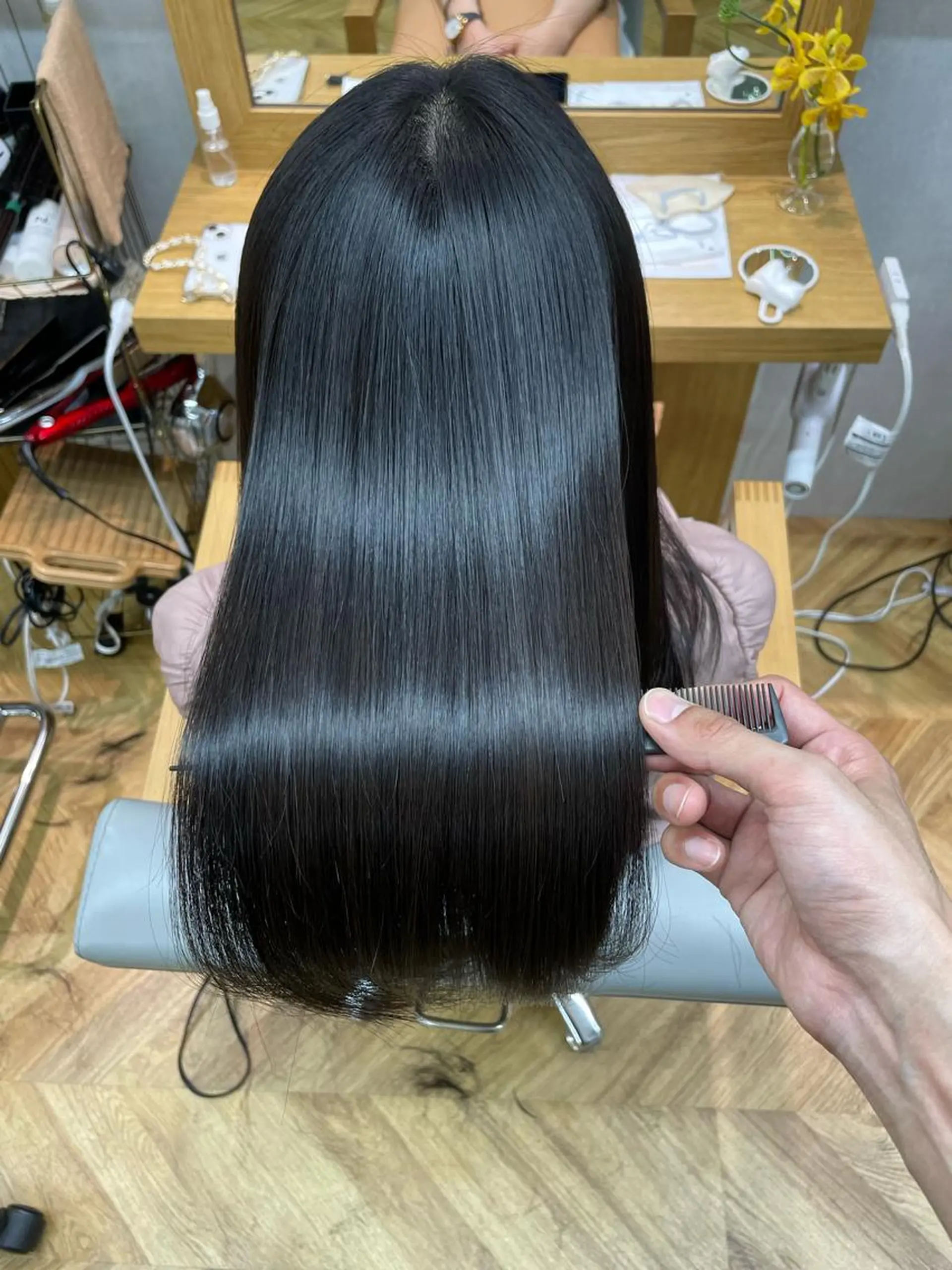 ロング カラー パーマ 髪質改善🌸縮毛矯正 専門家💖後藤のヘアスタイル