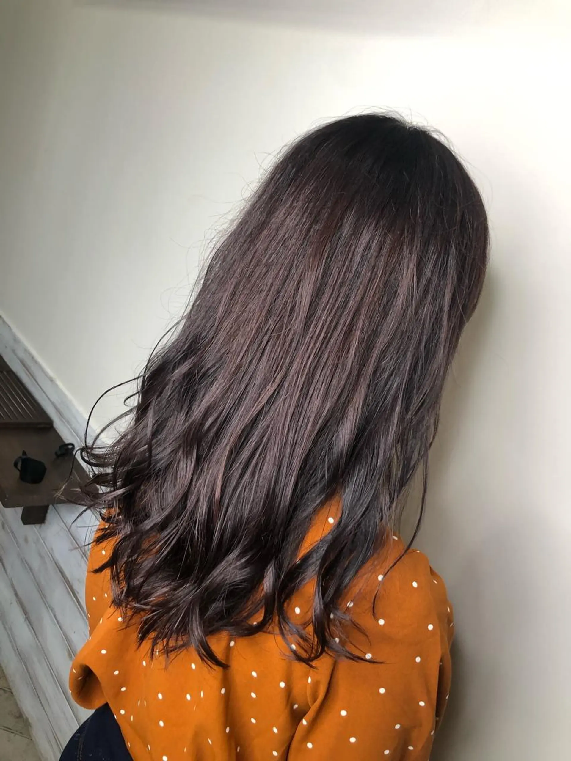 セミロング アッシュ ヘアカラー トリートメント グランルシア梅田所属・女性指名人気no.1 尾崎のヘアスタイル