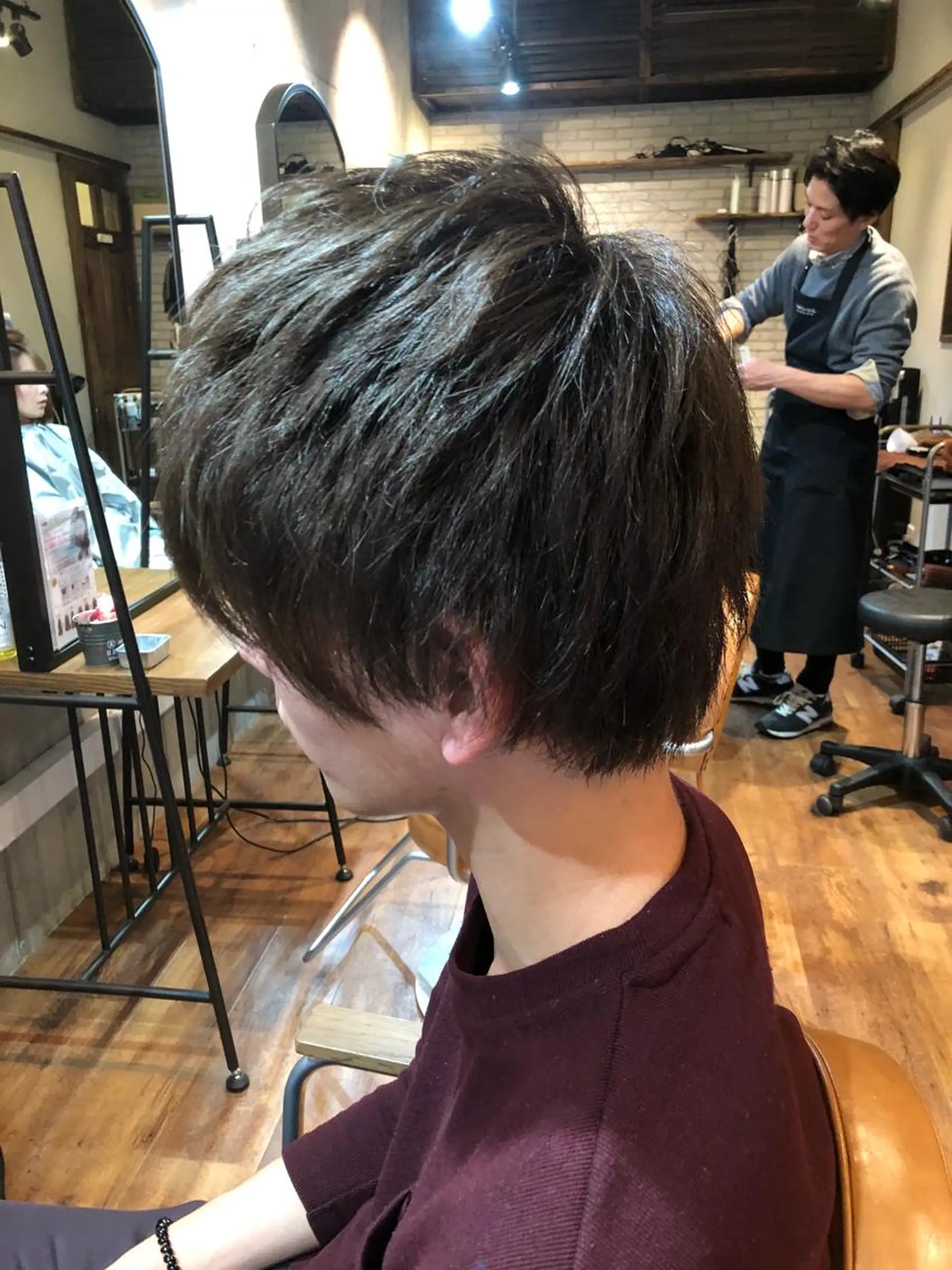 ショート メンズ カット ヘアカラー 山村 直哉のヘアスタイル