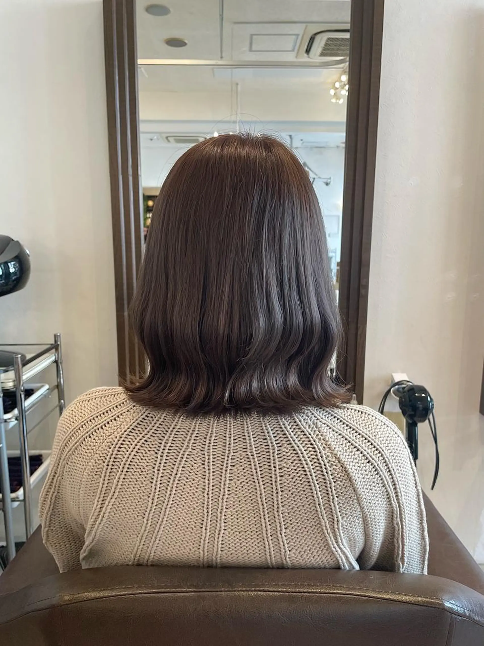 ミディアム 千野 優由のヘアスタイル