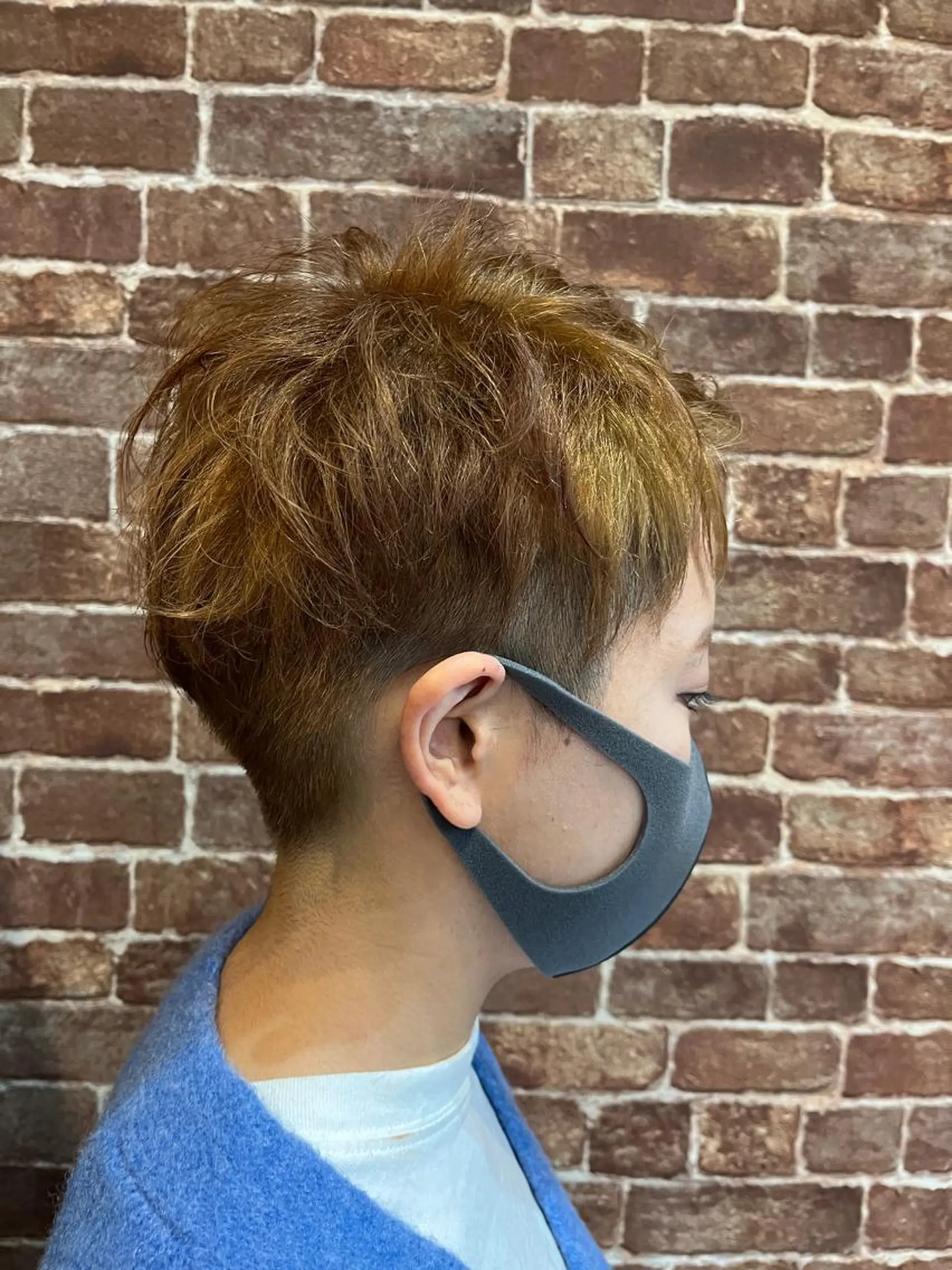 ショート カラー パーマ ヘアアレンジ メンズ キッズ ネイル マツエク・マツパ アイブロウ メンズハイライト メンズパーマ ブラウンカラー ケアカラー 透明感カラー 久木原 ゆりのヘアスタイル