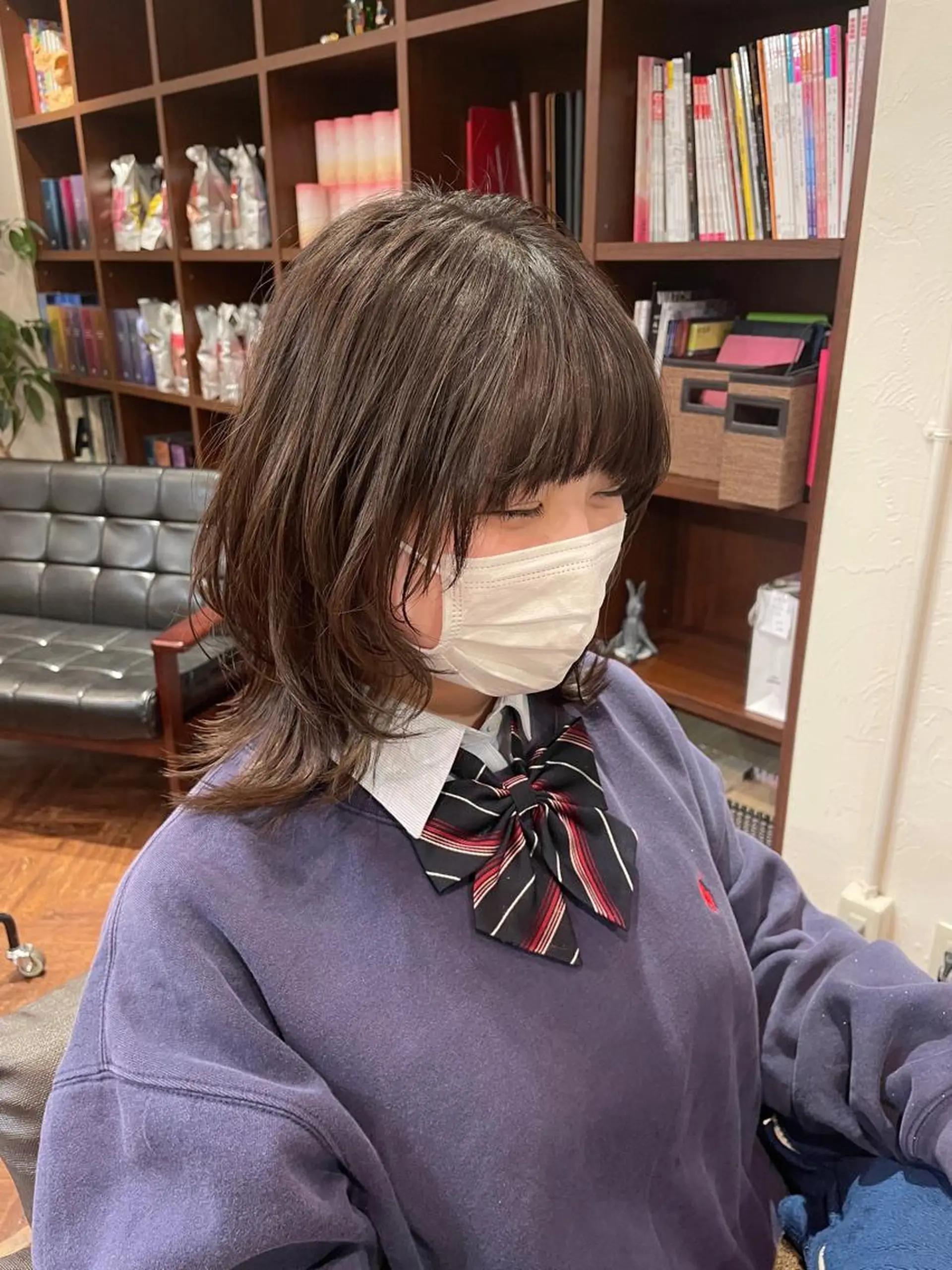 ミディアム ウルフカット カット パーマ トリートメント 🍊美容室TU. LUCE／コン🍊のヘアスタイル