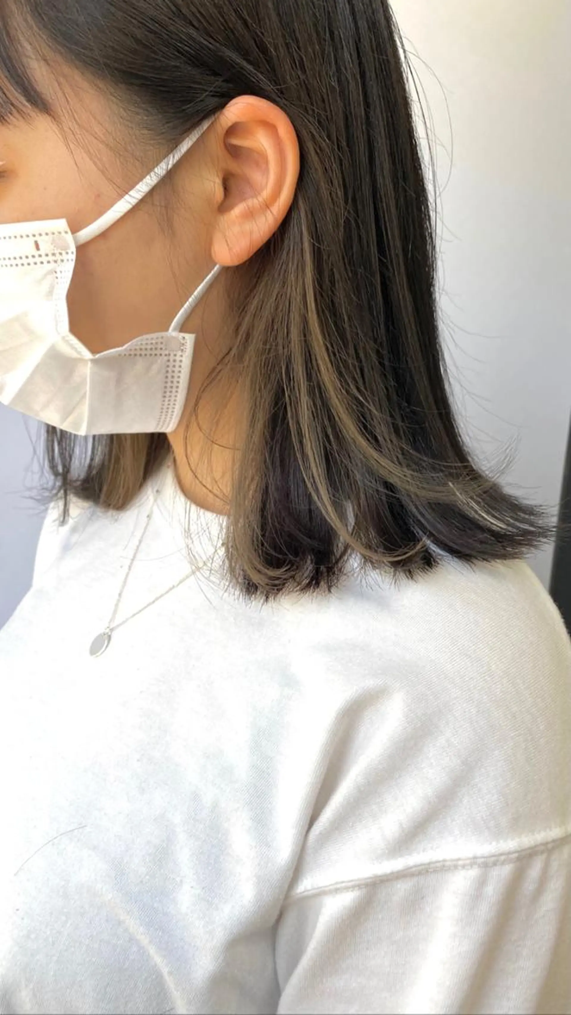 ミディアム カラー Pia ツボイ ケイタのヘアスタイル