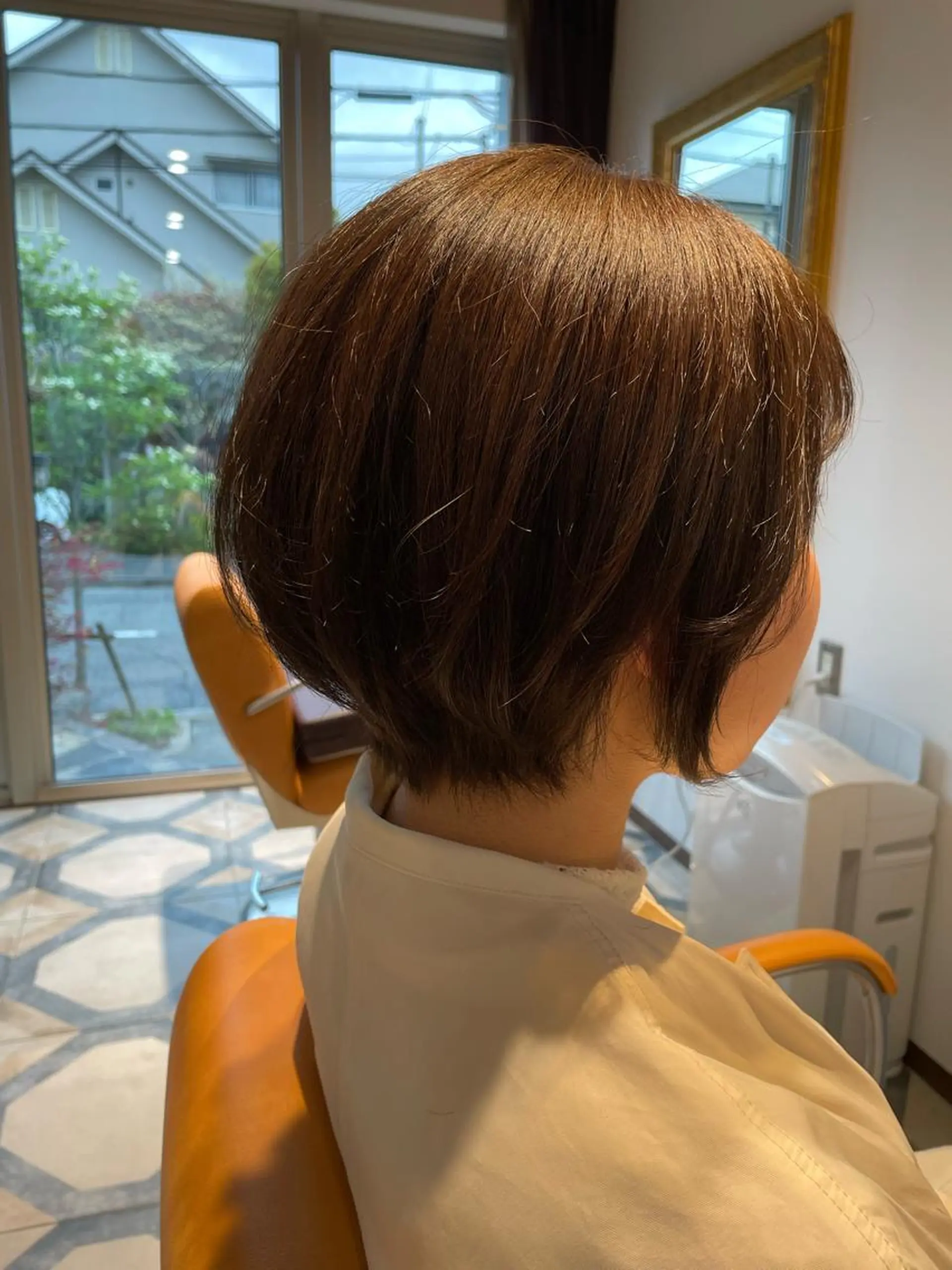 ショート ショートボブ ボブ くびれヘア 伸ばしかけ ショートヘア 菅 翔太のヘアスタイル