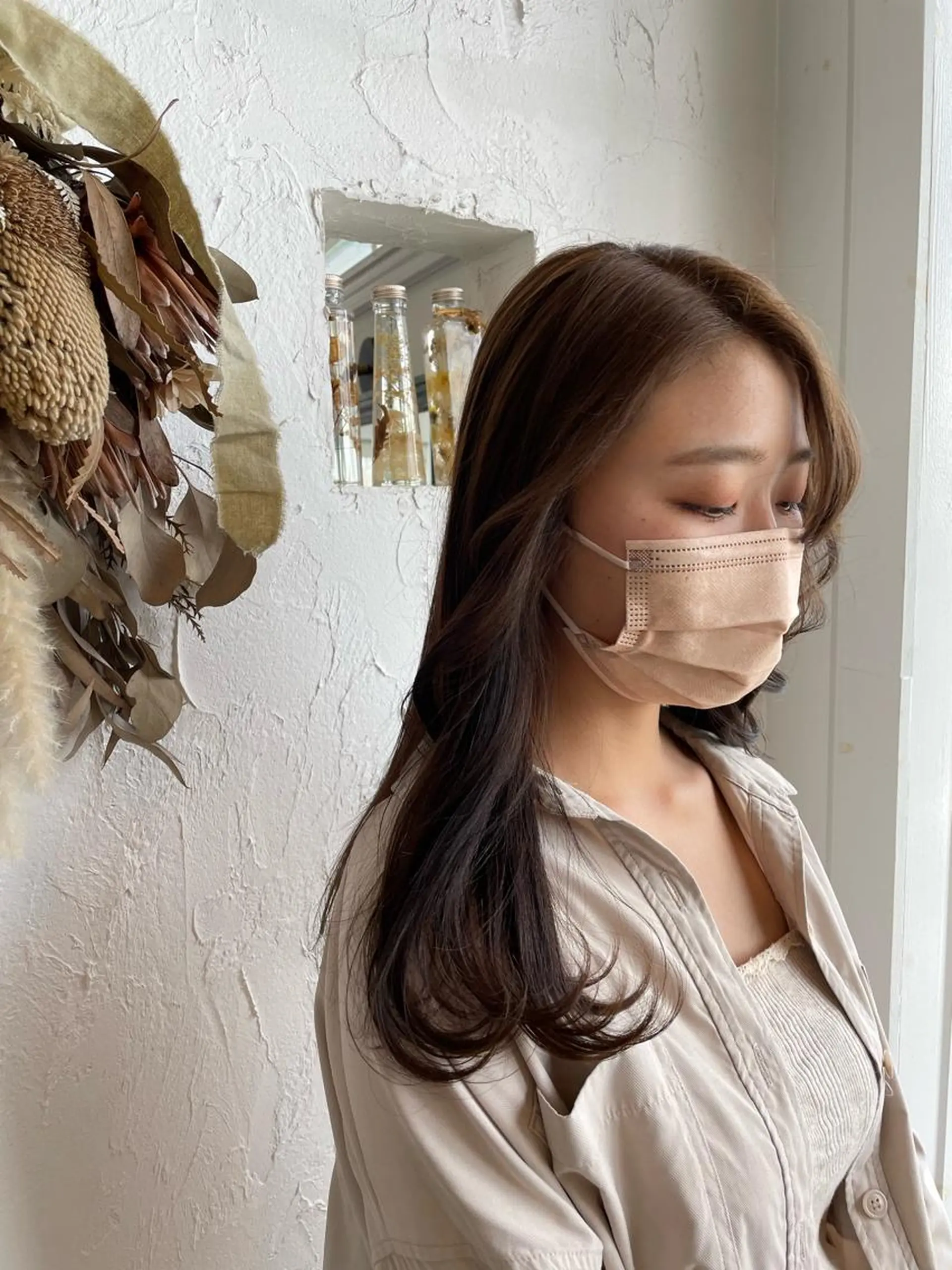 ロング カラー アッシュ 透明感カラー ヘアカラー 🌸小掛🌸 豊橋外国人風カラーのヘアスタイル