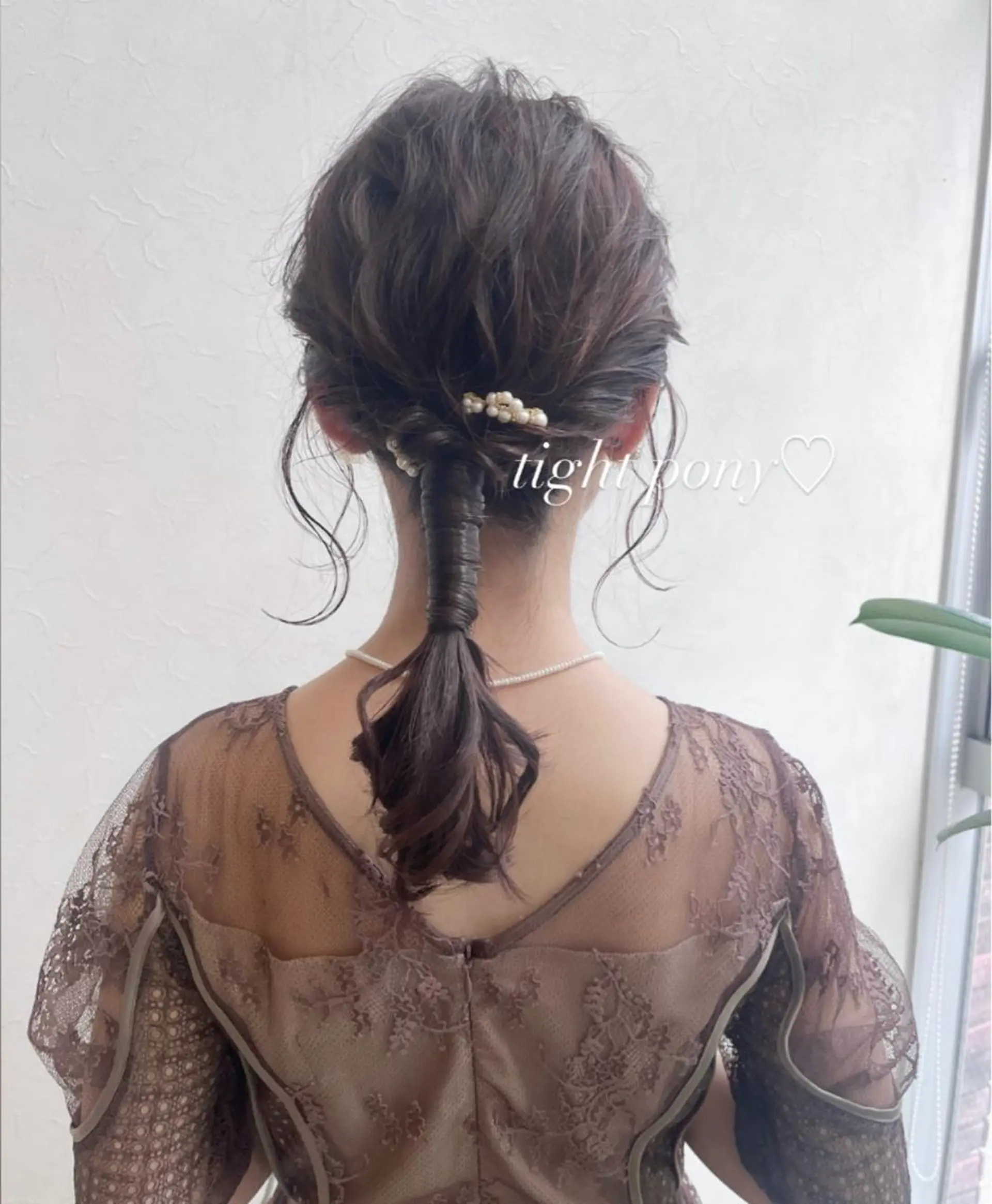 セミロング ヘアアレンジ ヘアセット nakahara madokaのヘアスタイル