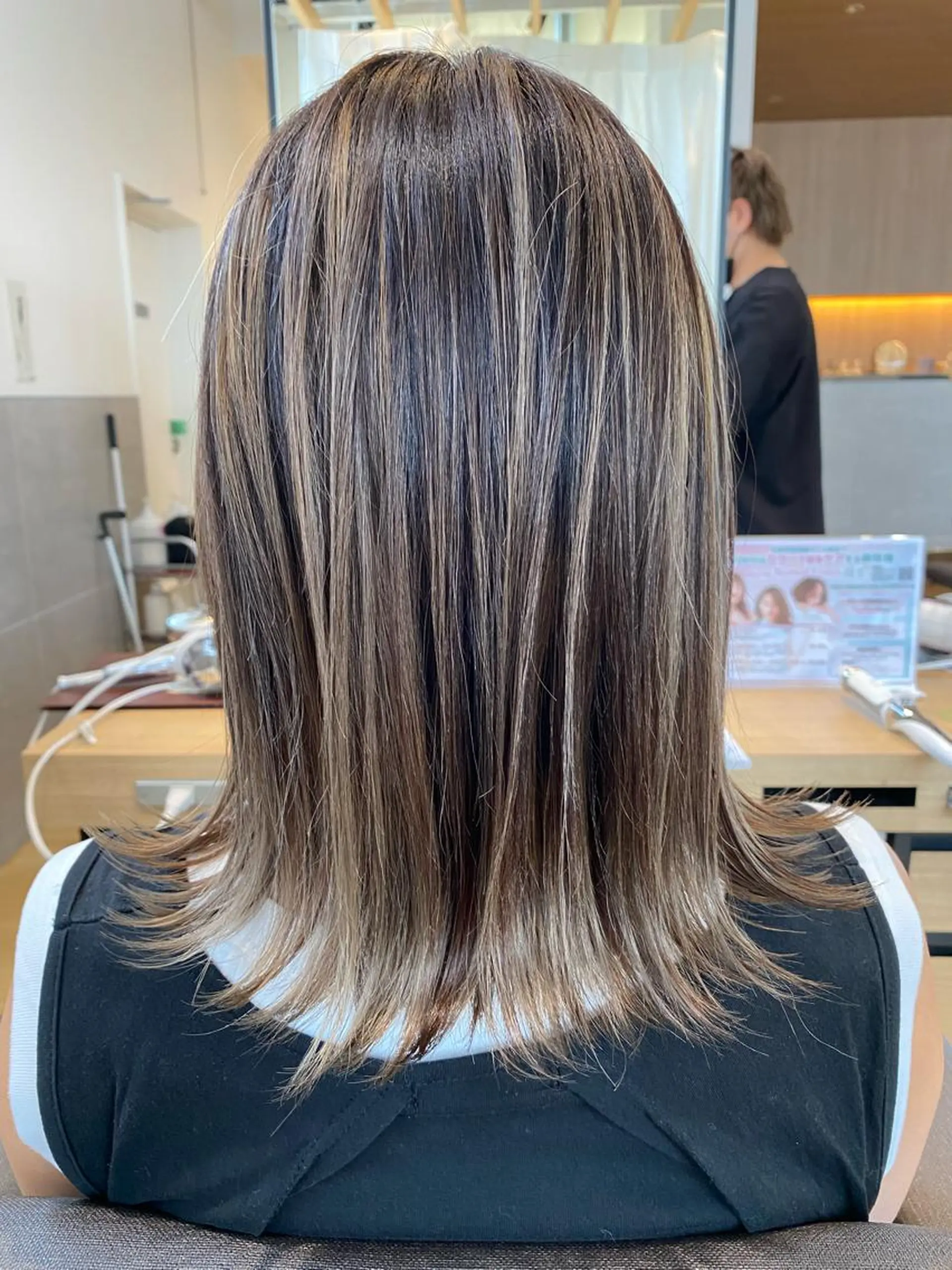 ミディアム カラー 韓国風・ブリーチなし ・あり後藤　一斗店長のヘアスタイル