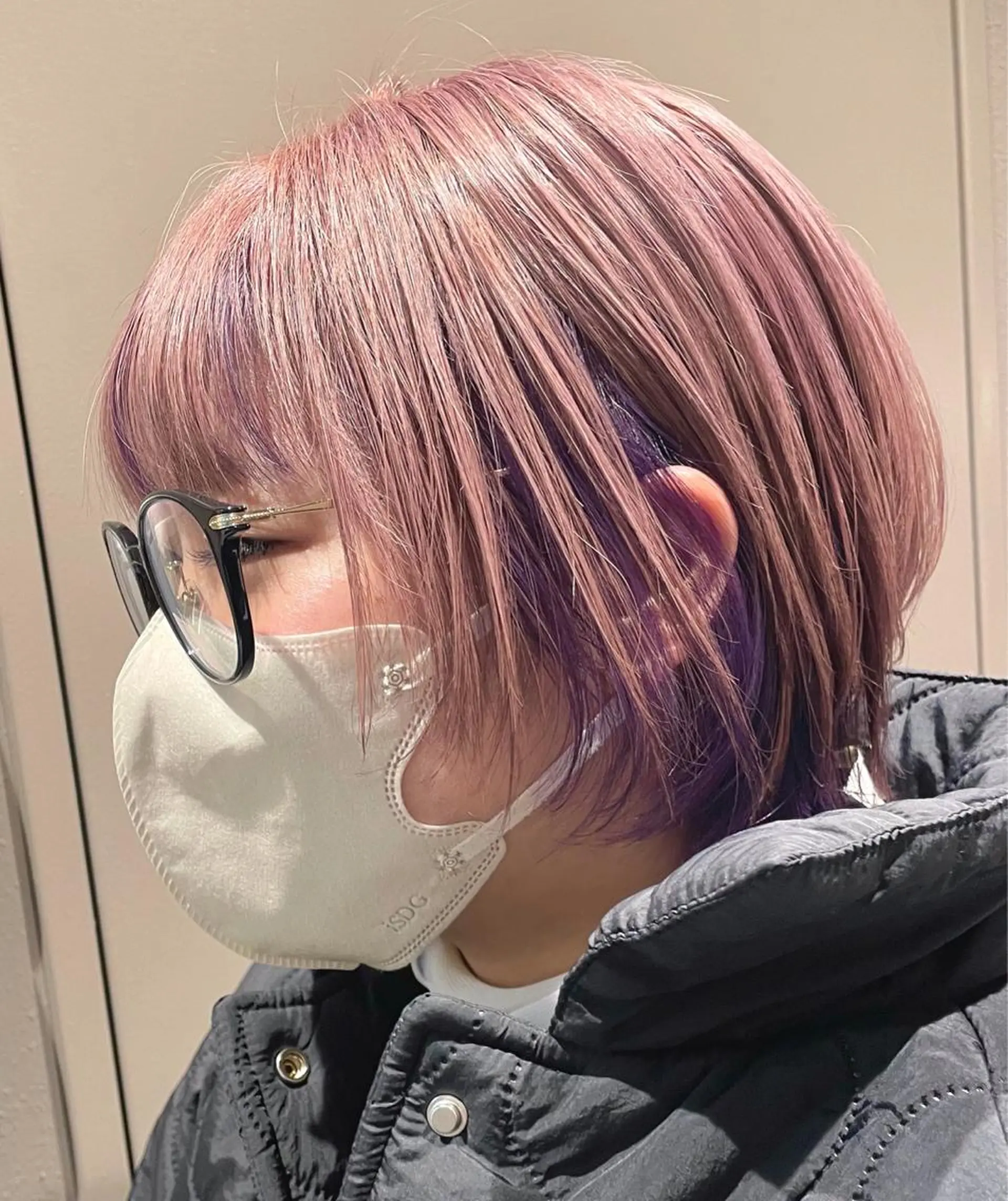 ショート カラー ヘアカラー トリートメント さと ちはるのヘアスタイル