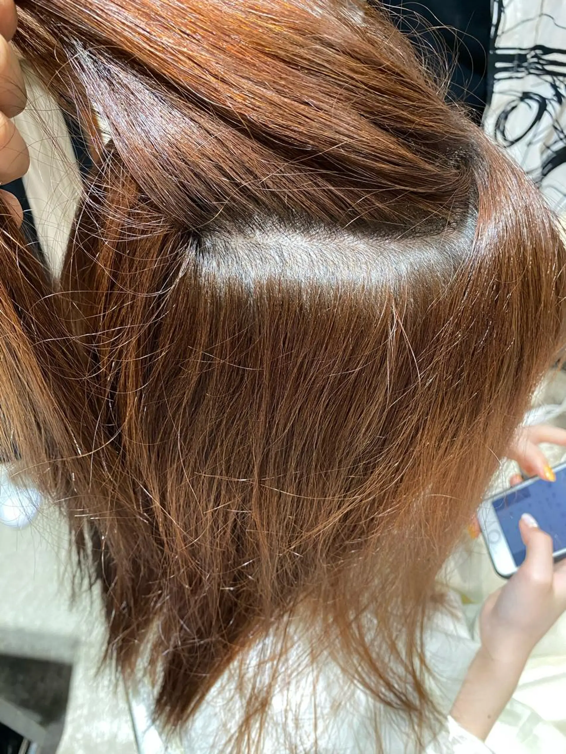 セミロング 縮毛矯正 Je suis heureuse Tres所属・早朝セット☀️ レイヤー/Momoのヘアスタイル