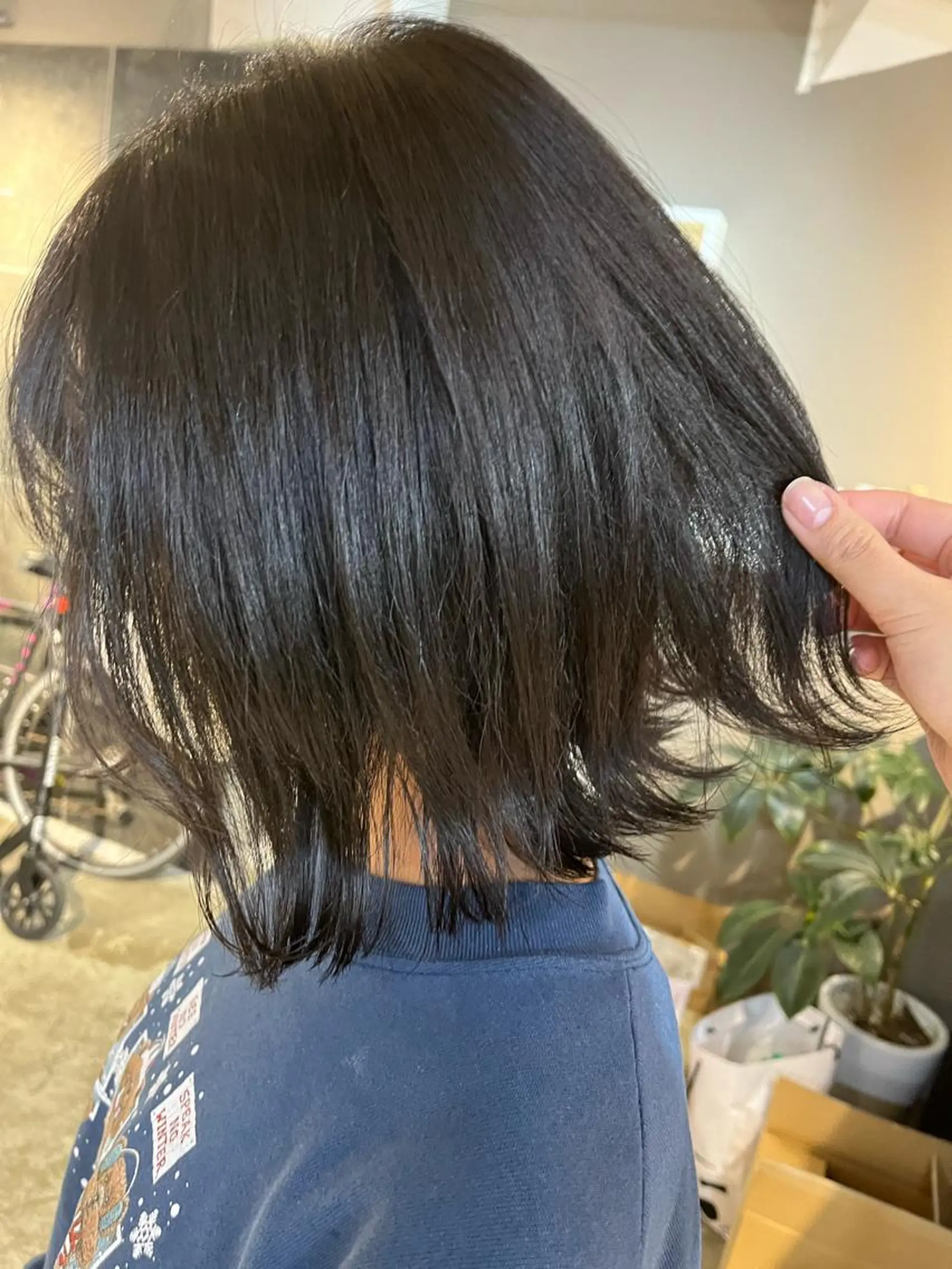 ミディアム カラー メンズ キッズ ネイル マツエク・マツパ アイブロウ 透明感カラー🤎 ゆりのヘアスタイル