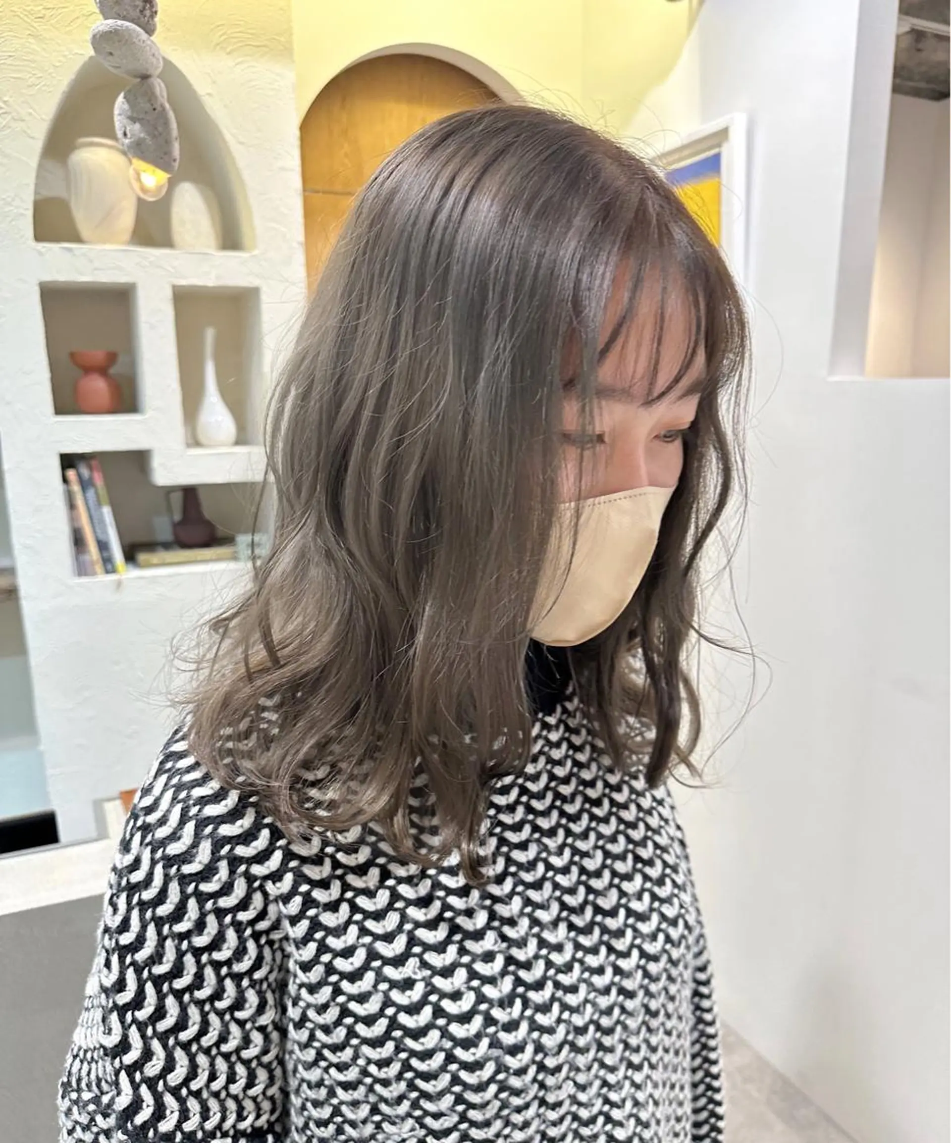 カラー ベージュカラー ブリーチ ミルクティーベージュ ヘアカラー トリートメント yaya/ 天神美容室uyuのその他イメージ
