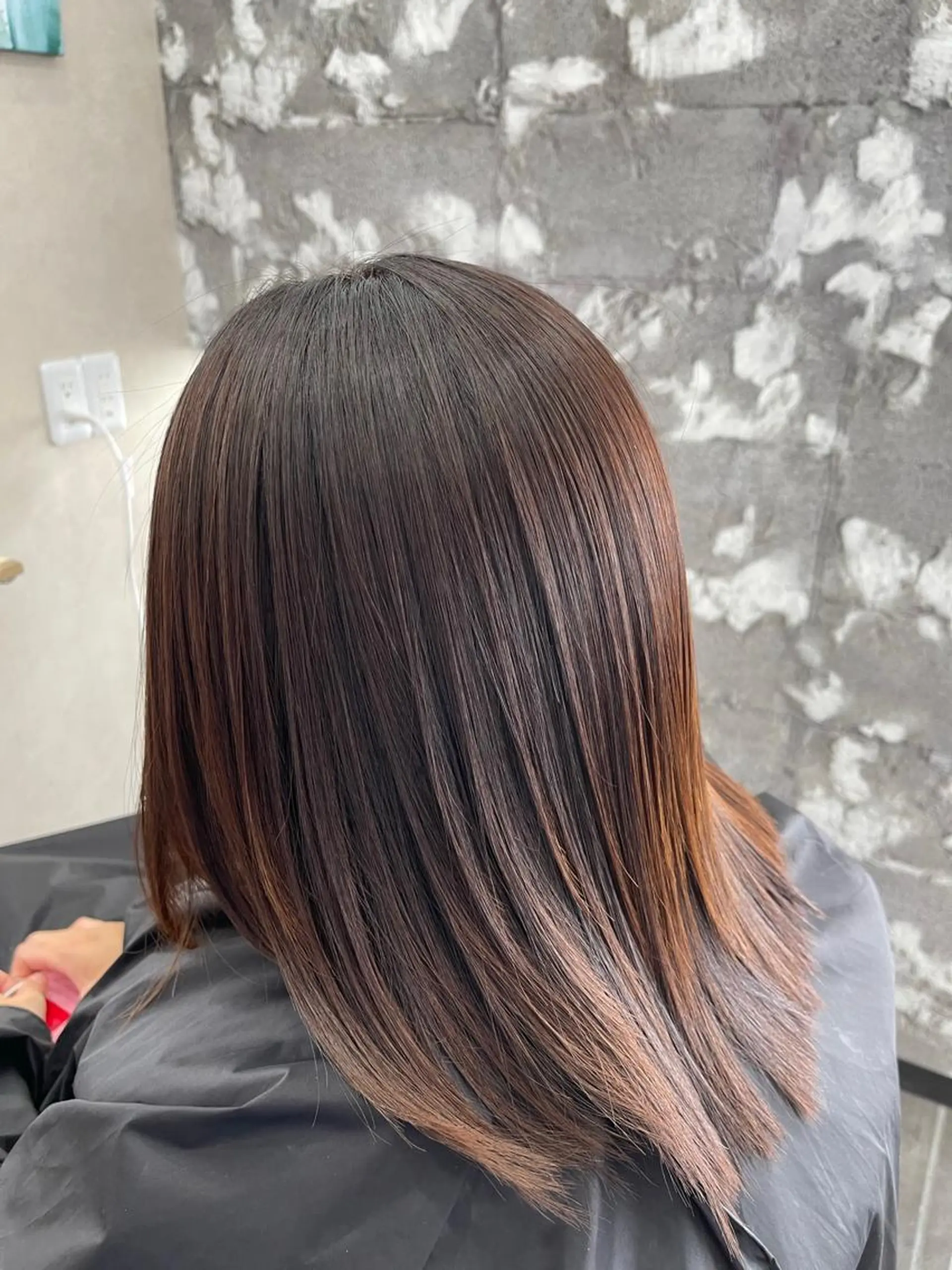 ミディアム 酸性ストレート 縮毛矯正 トリートメント ✨愛知県初アイロン パーマ/ 瀬見井✨のヘアスタイル