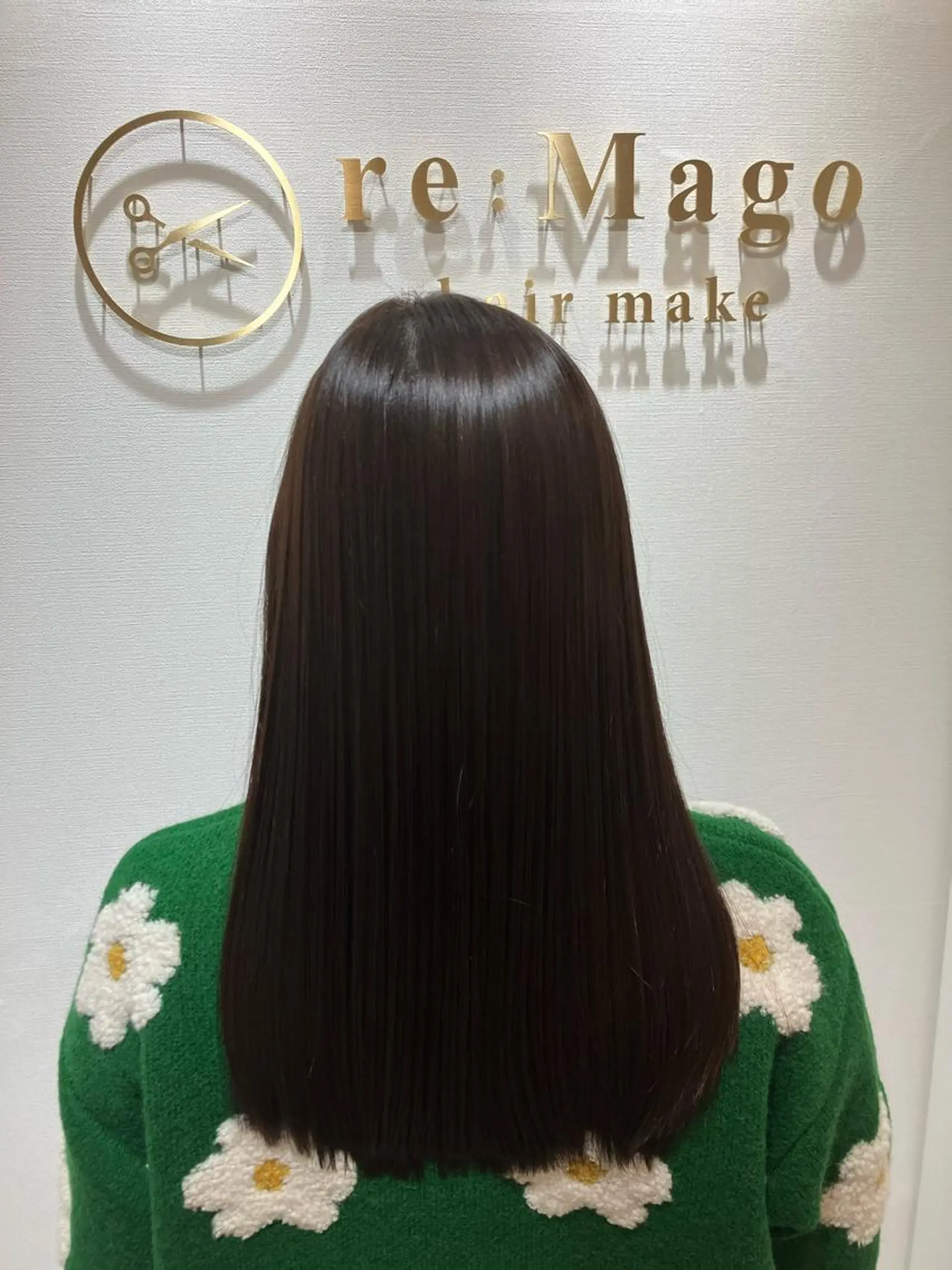 ロング カット ヘアカラー トリートメント 横浜関内髪質改善 re:Magoのヘアスタイル