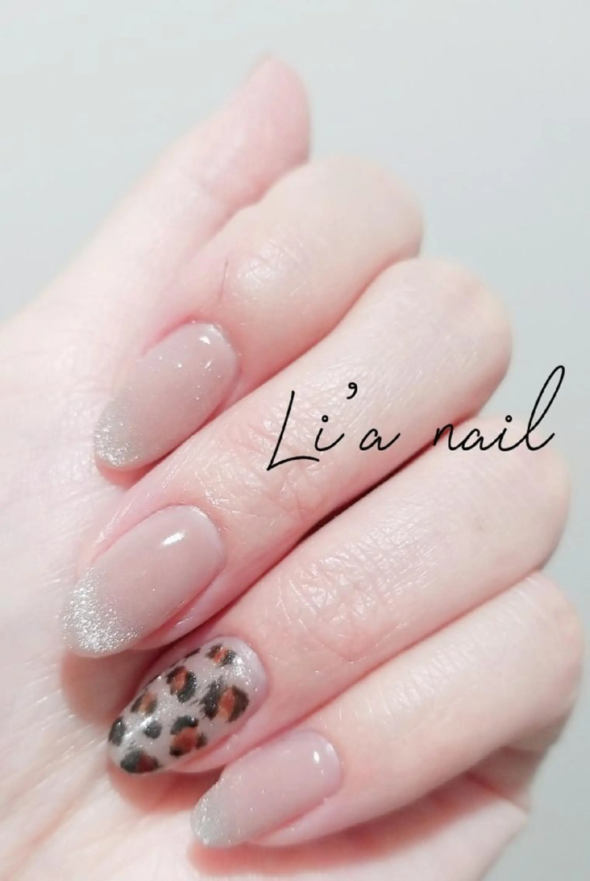 ネイル アニマル柄 マグネットネイル フットネイル Li'a  nailのネイルデザイン