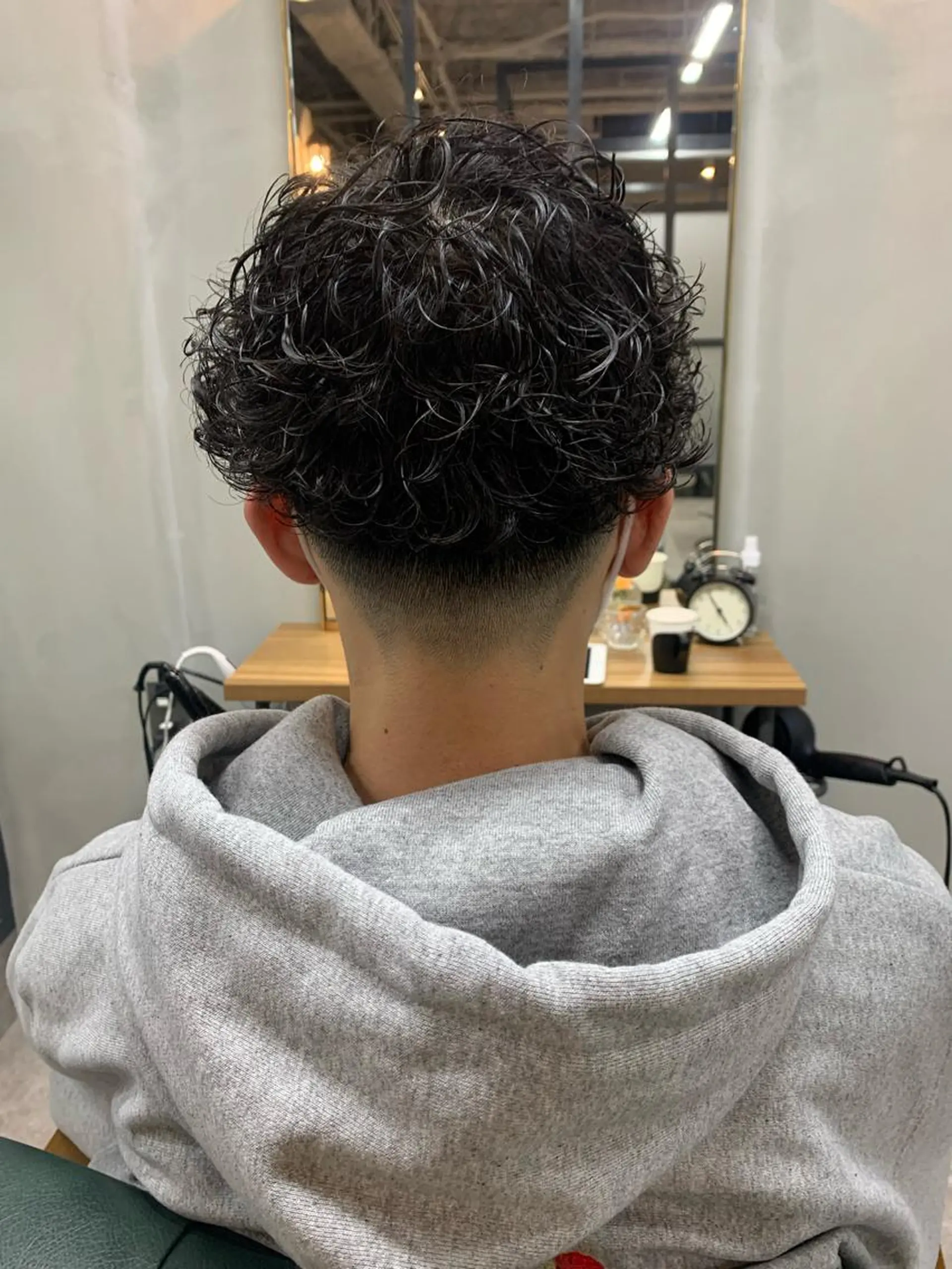 ショート パーマ メンズ カット パーマ 【S.BROOM】 店長　西川徹のヘアスタイル