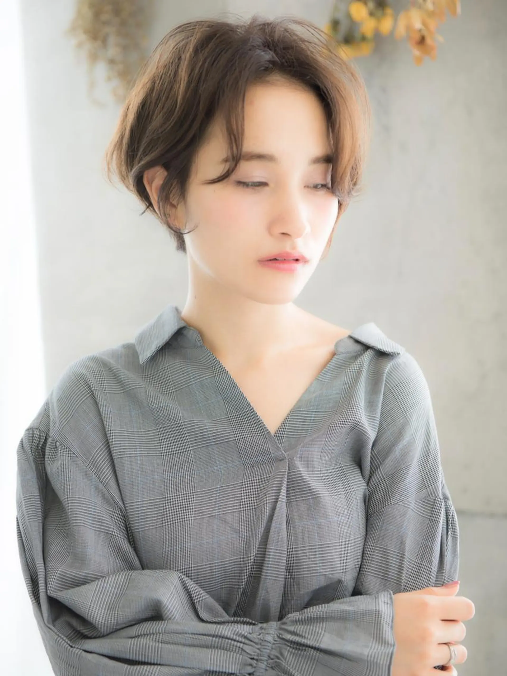 ショート カラー レイヤーカット✂️ 横浜No1♡下鳥翔子のヘアスタイル