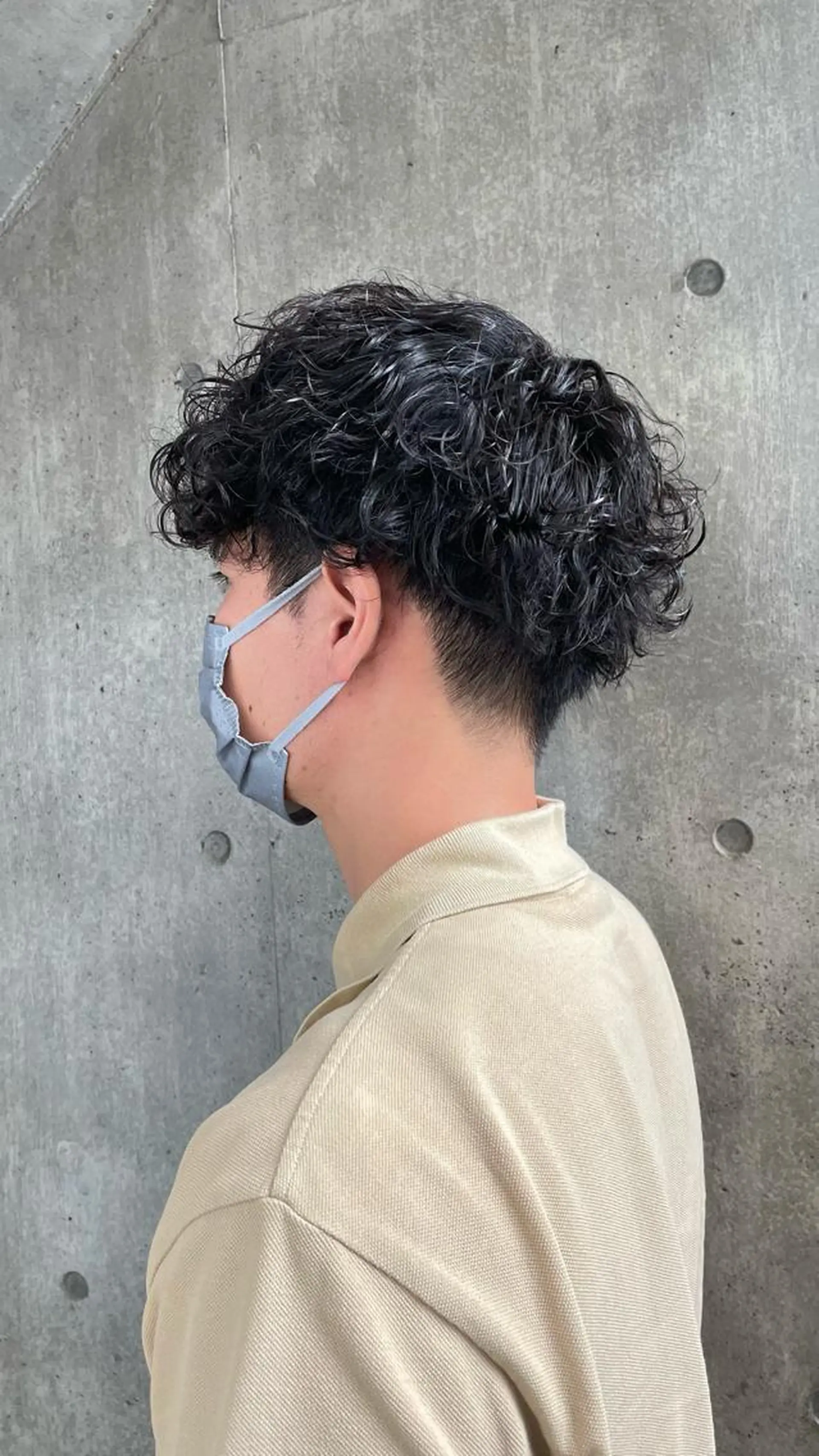 パーマ メンズ もりたみかこ 美容師お休み中のヘアスタイル