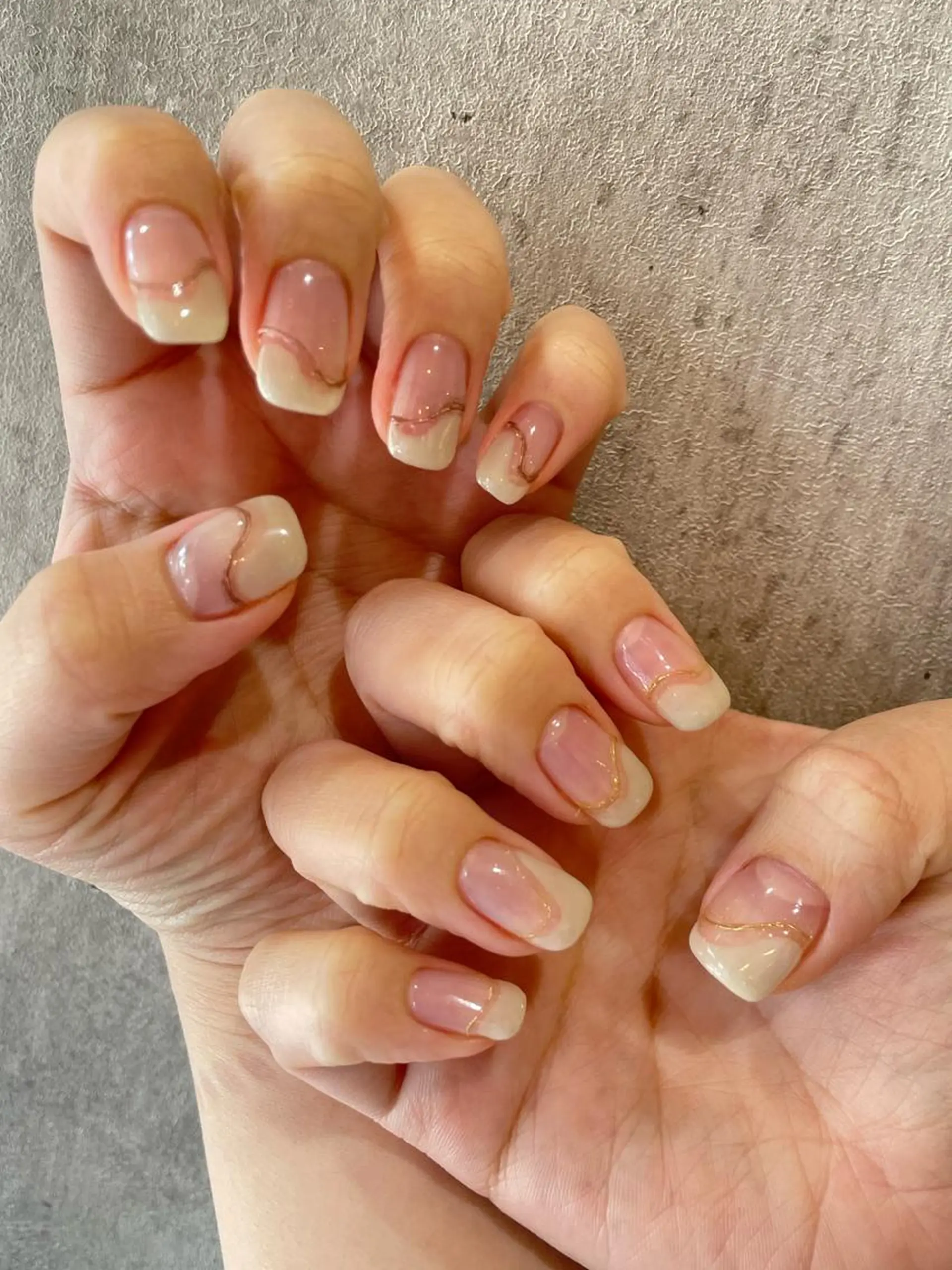 ネイル アートネイル ミラーネイル ハンドネイル 前田 萌のネイルデザイン