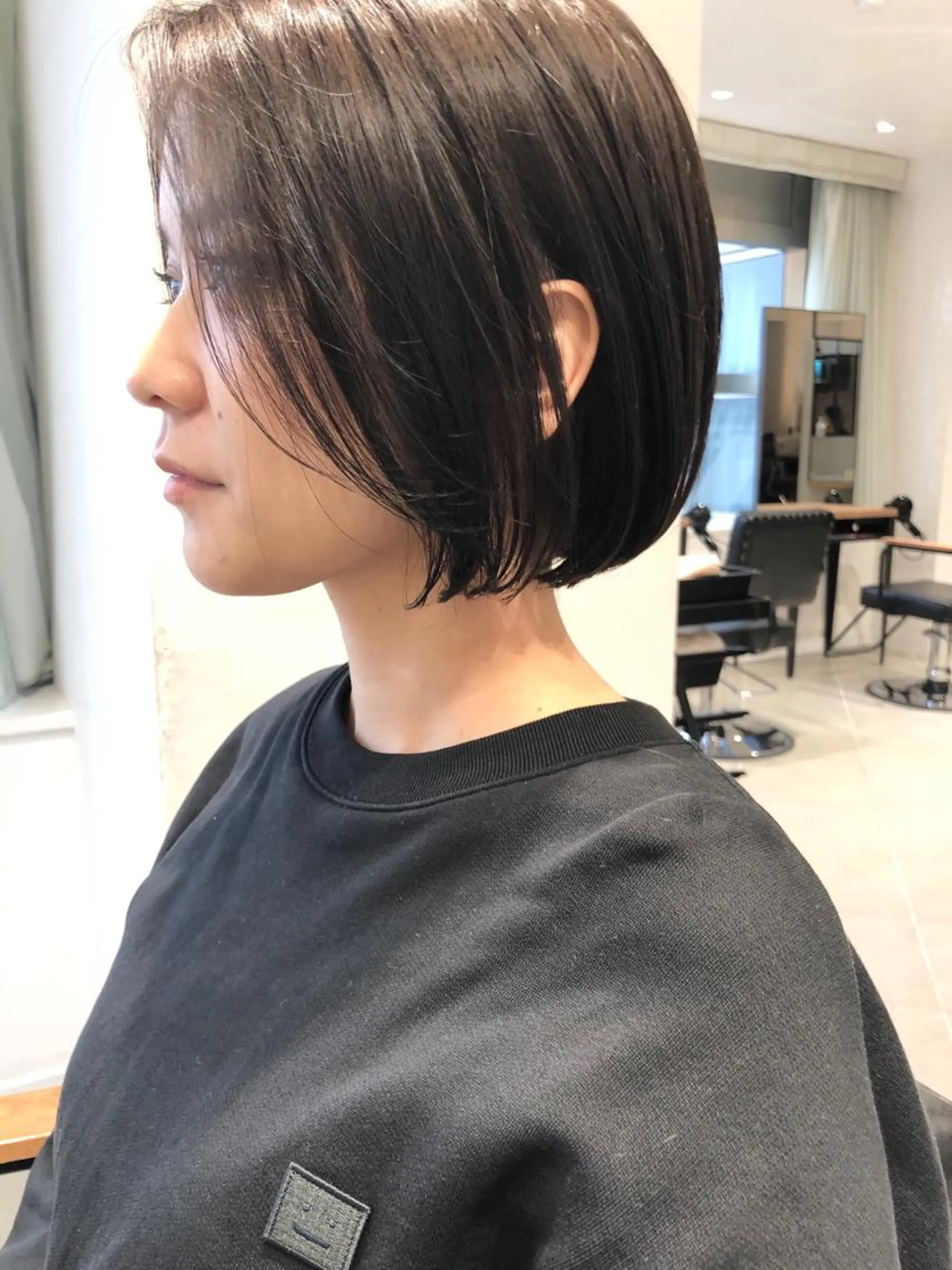 ショート カラー ベージュカラー ボブ カット ヘアカラー トリートメント 村上雅人 ナチュラルモードのヘアスタイル