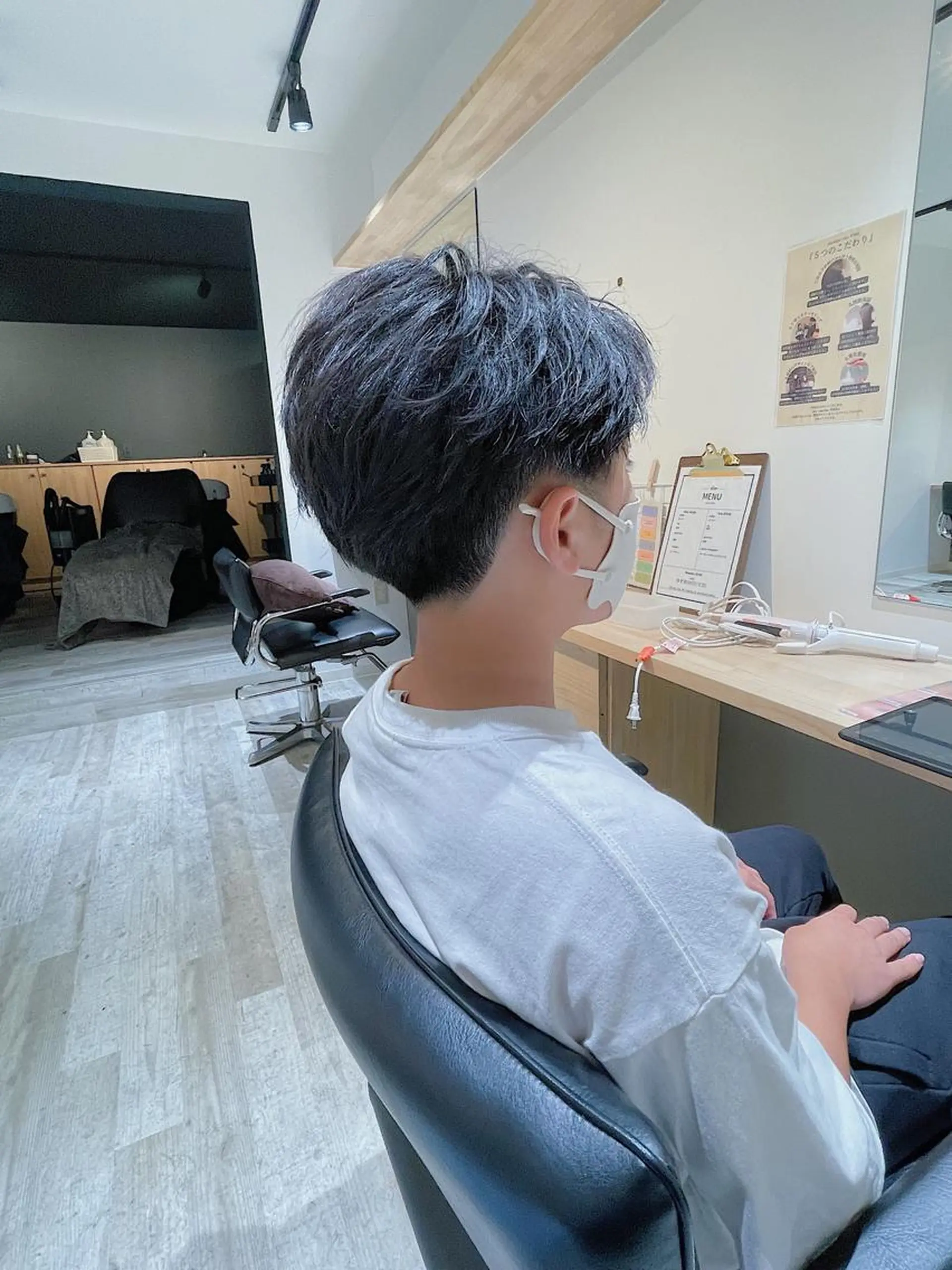 パーマ メンズ 升水 優太のヘアスタイル