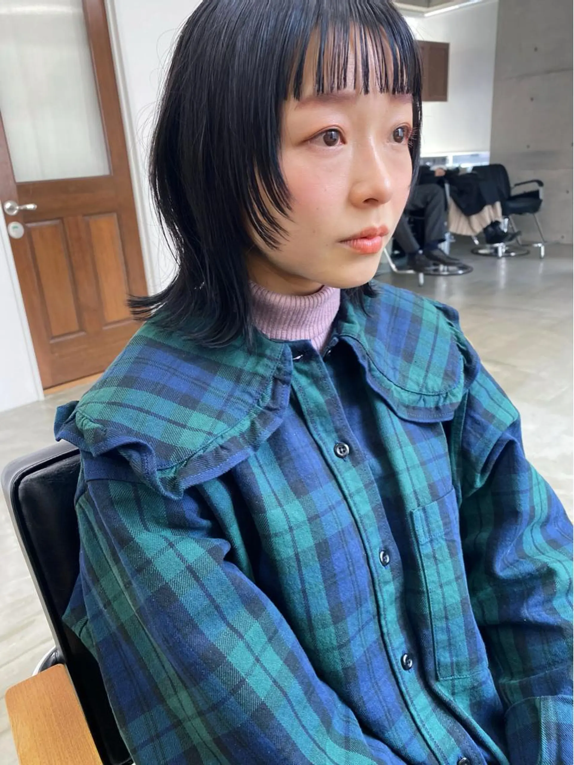 ミディアム カラー ヘアアレンジ レイヤーカット son hair HIROEのヘアスタイル