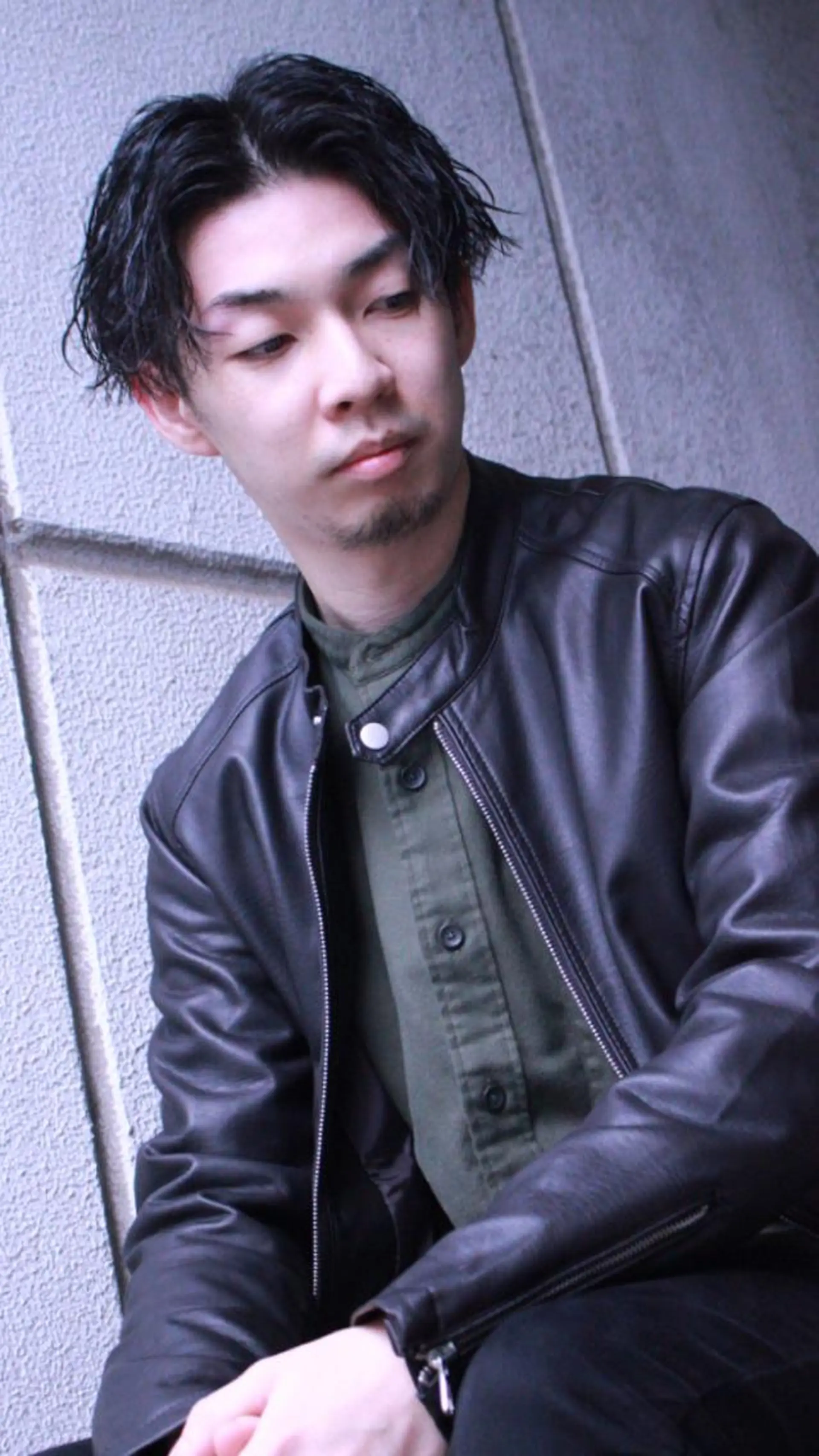 ミディアム パーマ メンズ メンズ特化美容師 井上大輔のヘアスタイル