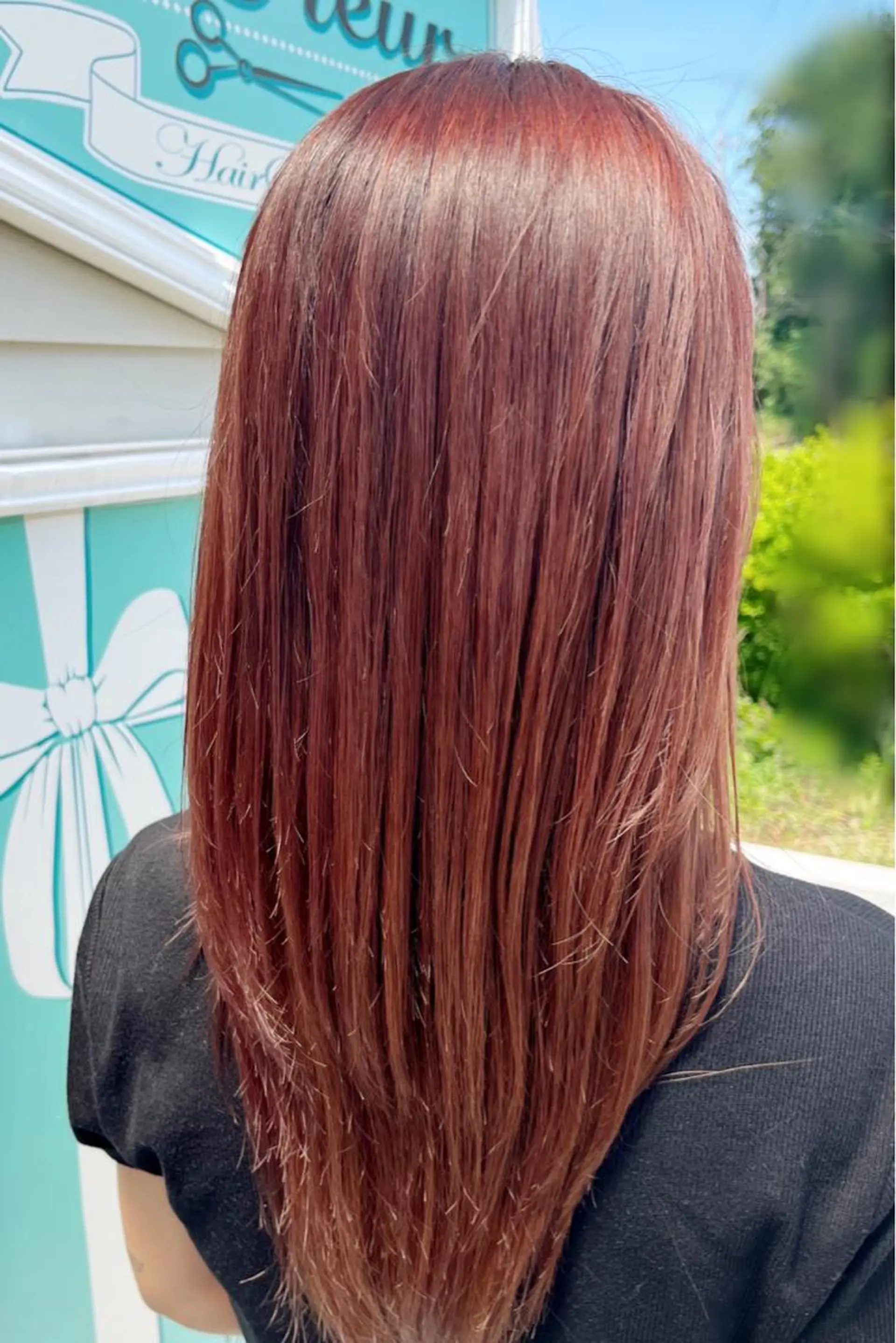 ロング ピンクラベンダー La.fleur ラ.フルールのヘアスタイル