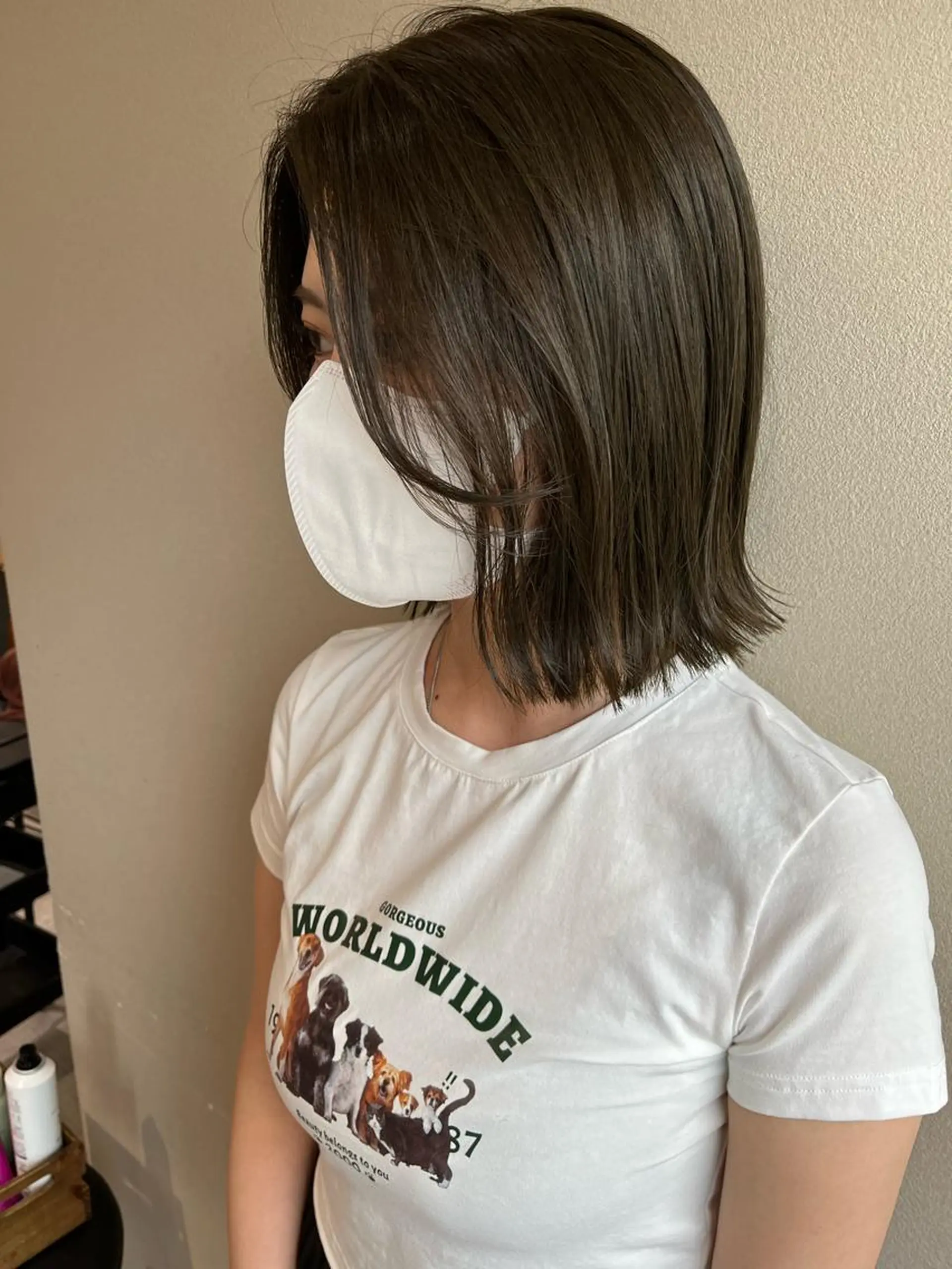 ミディアム カラー 平尾 樹里のヘアスタイル