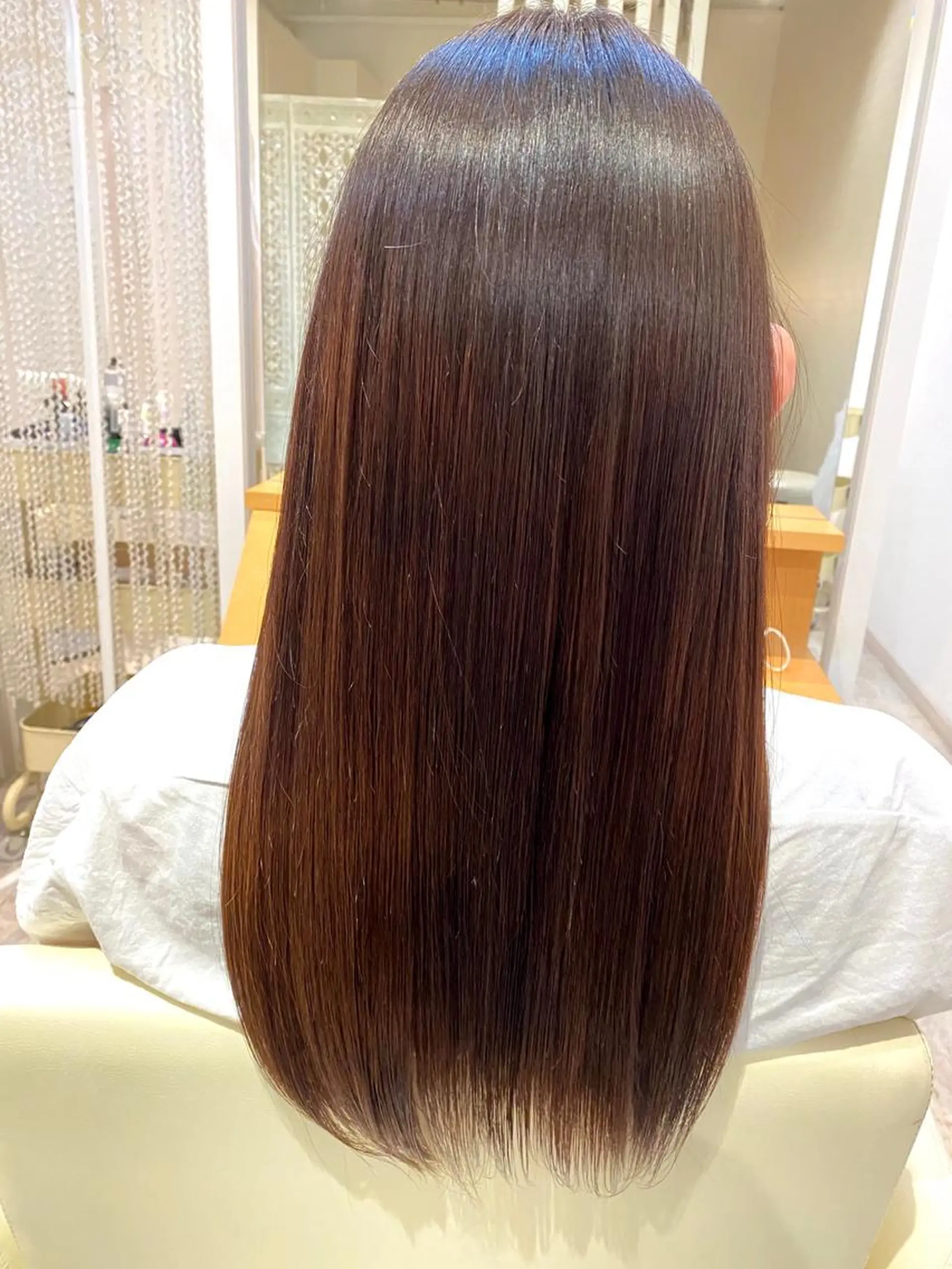 ロング カラー 縮毛矯正 Design Color🐰アユミのヘアスタイル