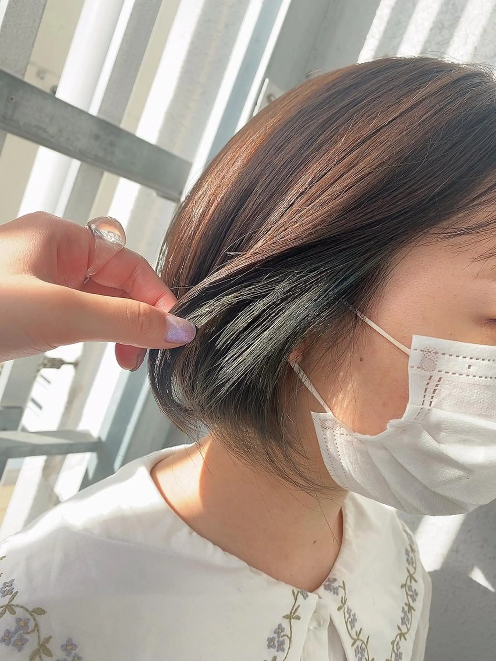 ショート カラー ブリーチ 後藤紗英/髪質改善 /オリーブベージュのヘアスタイル