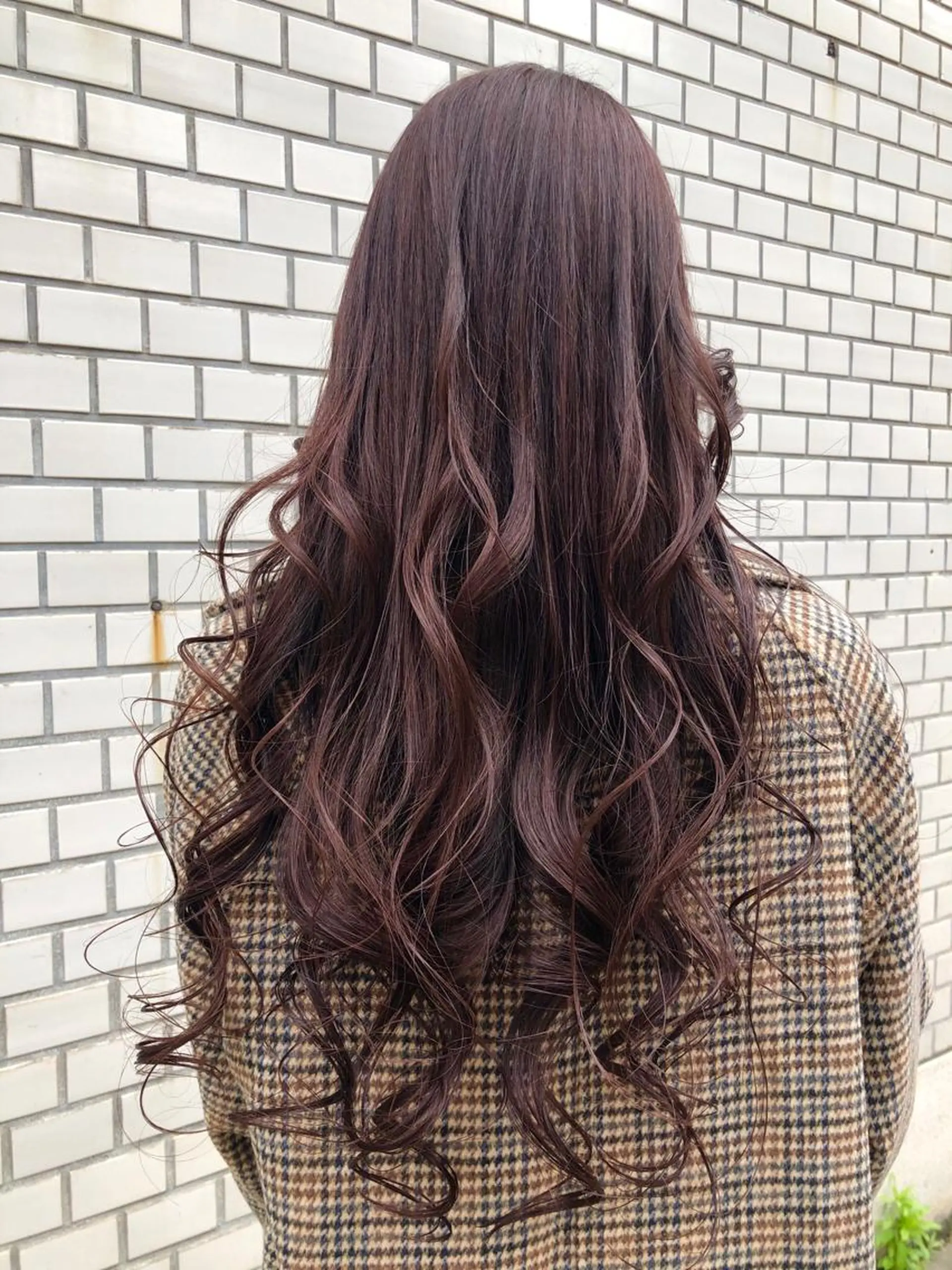 ロング カラー ボルドーカラー 店長　濱口 花菜　美髪整形のヘアスタイル