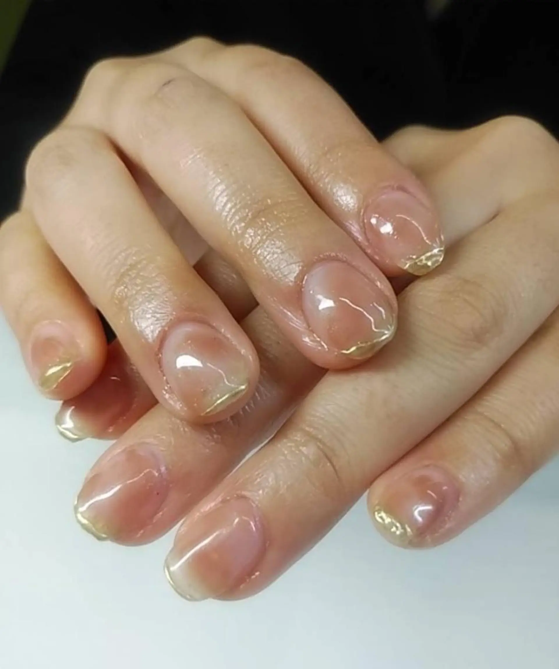 ネイル チークネイル クリアネイル プライベートサロン Rosy Lilyのネイルデザイン