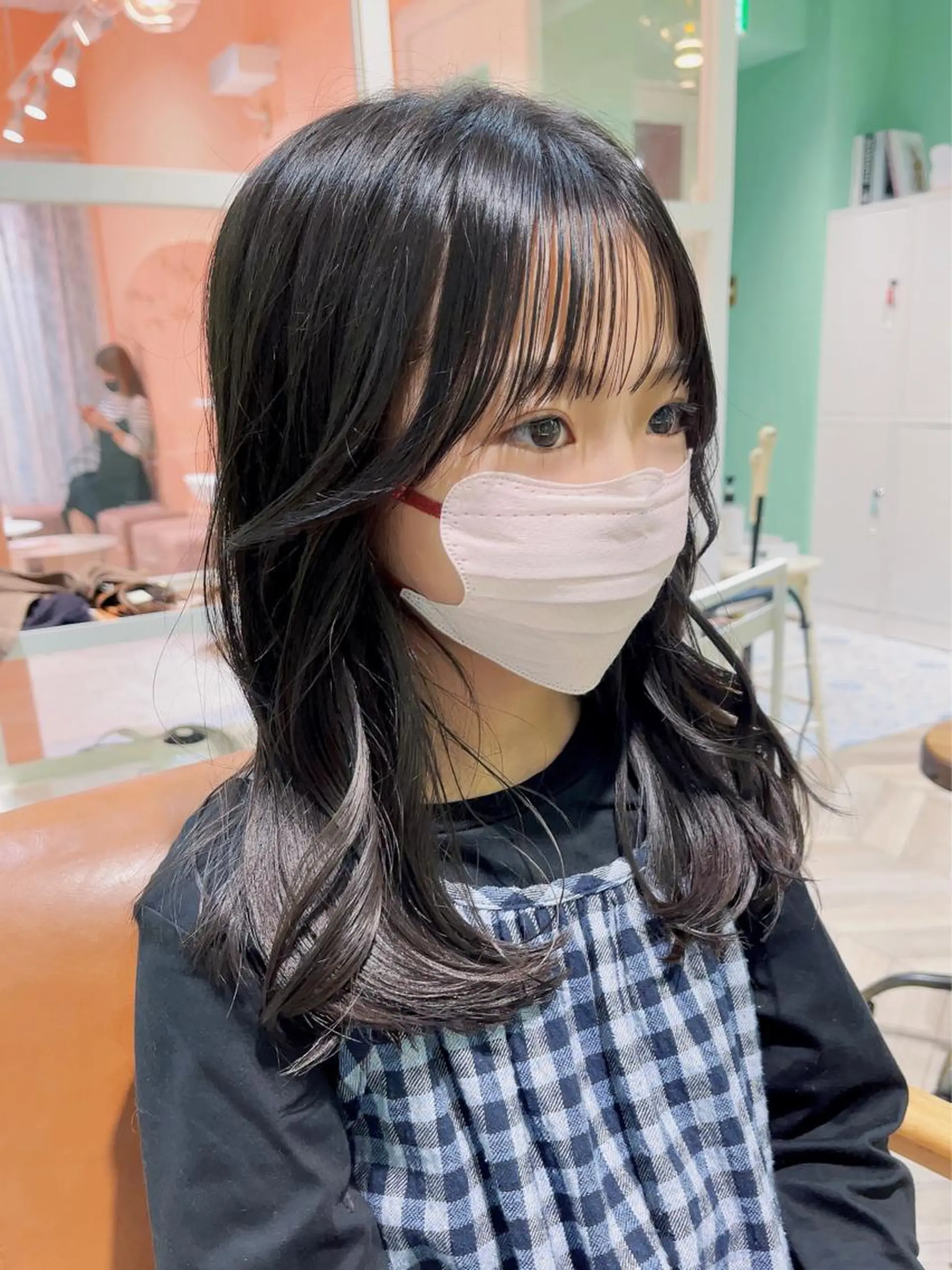 セミロング 学生 ヨシンモリ 髪質改善☆ 縮毛矯正miyuのヘアスタイル