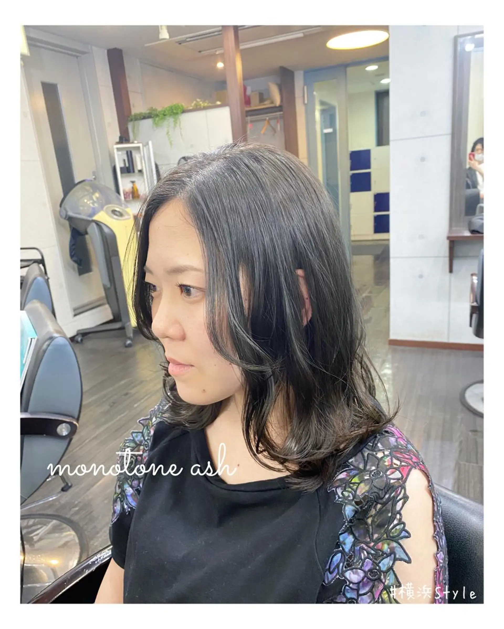 ミディアム カラー グレージュ カット ヘアカラー トリートメント ＊横浜駅＊ 金子 誠也のヘアスタイル