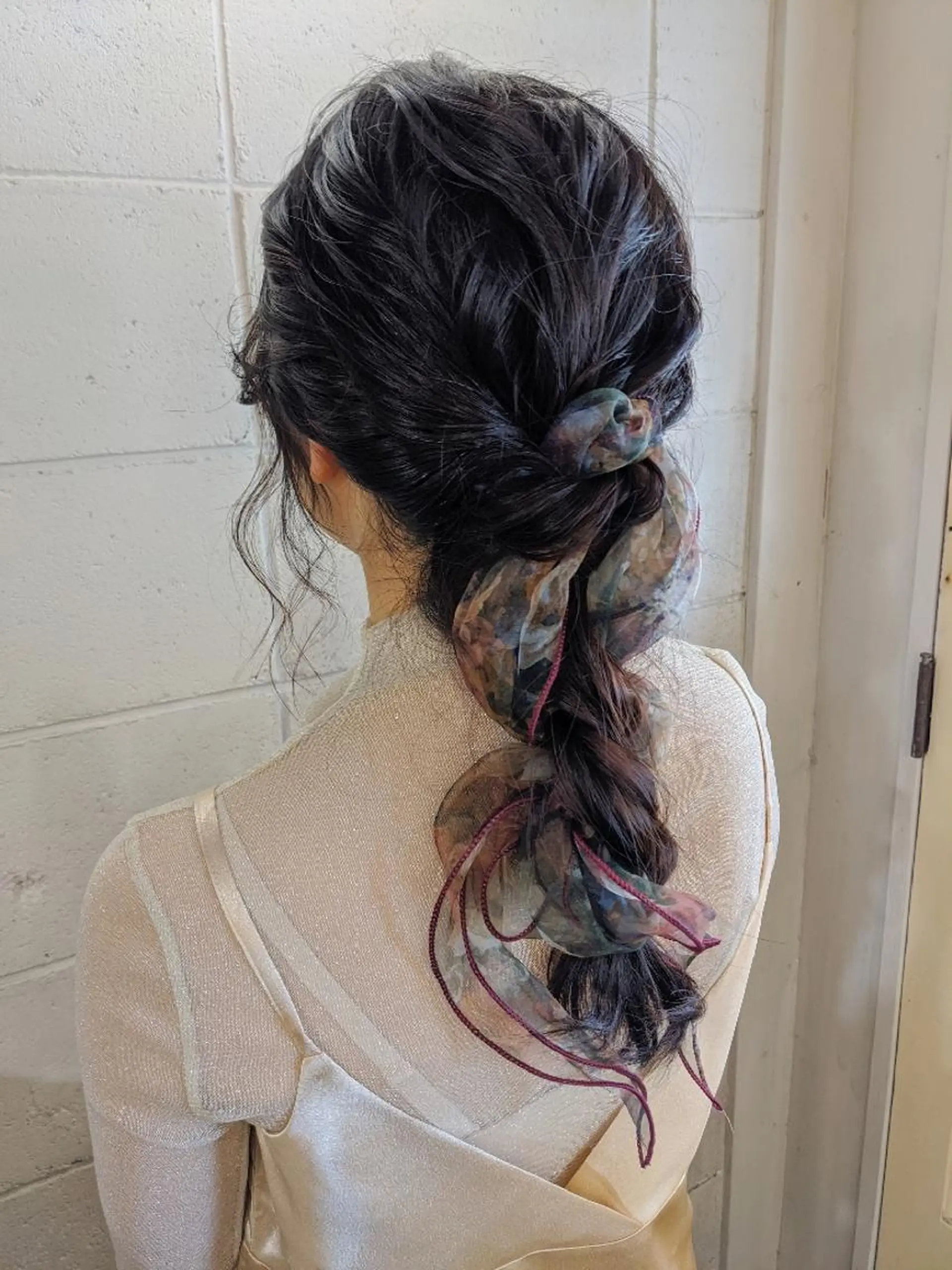 セミロング カラー KAIBORI ASUKAのヘアスタイル