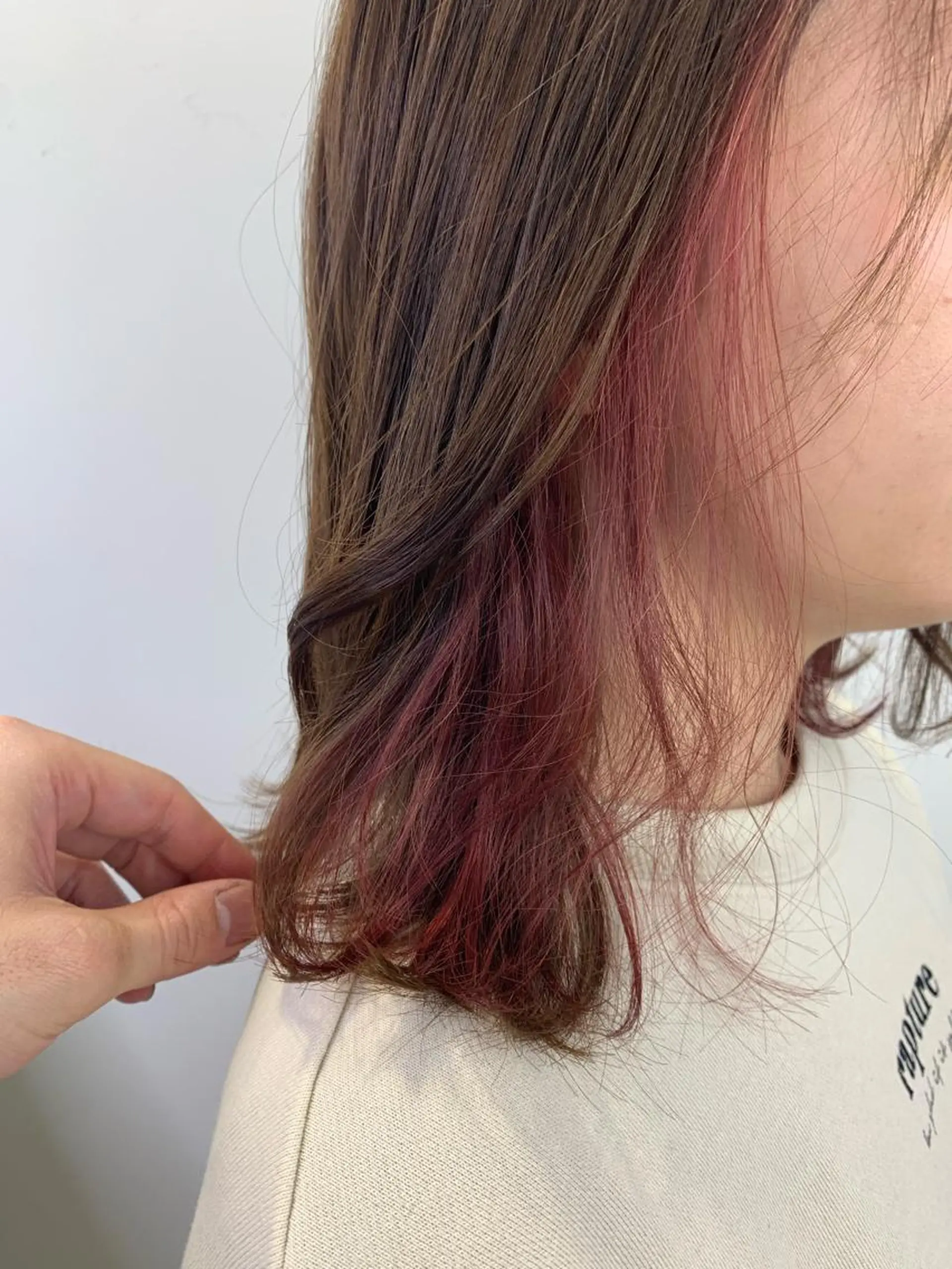 ミディアム カラー ブラウンカラー ピンクカラー ピンクブラウン 【美髪を叶える】中谷 彰宏（アキ)のヘアスタイル