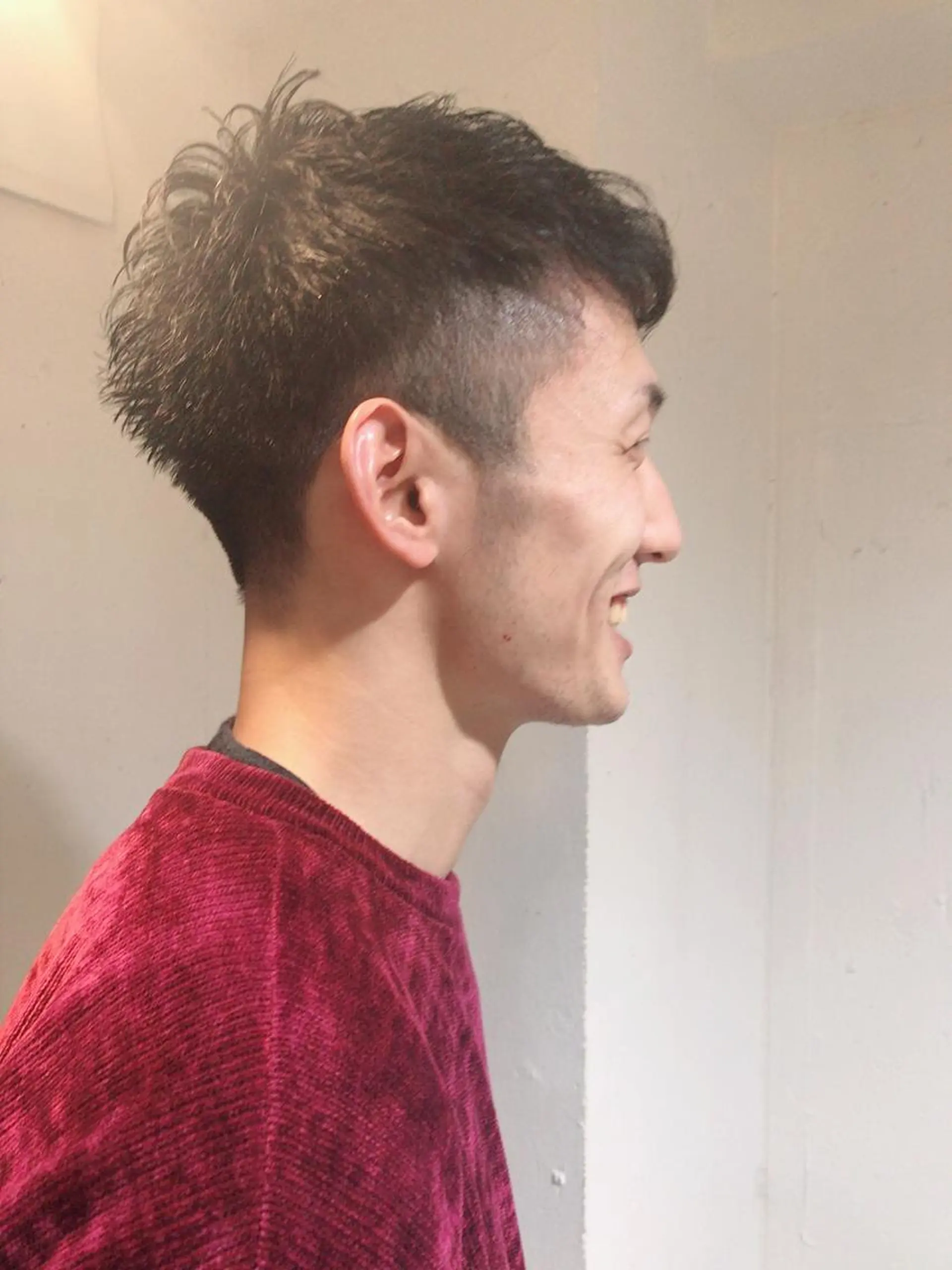 ショート カラー パーマ メンズ 刈り上げ カット ちこ .のヘアスタイル