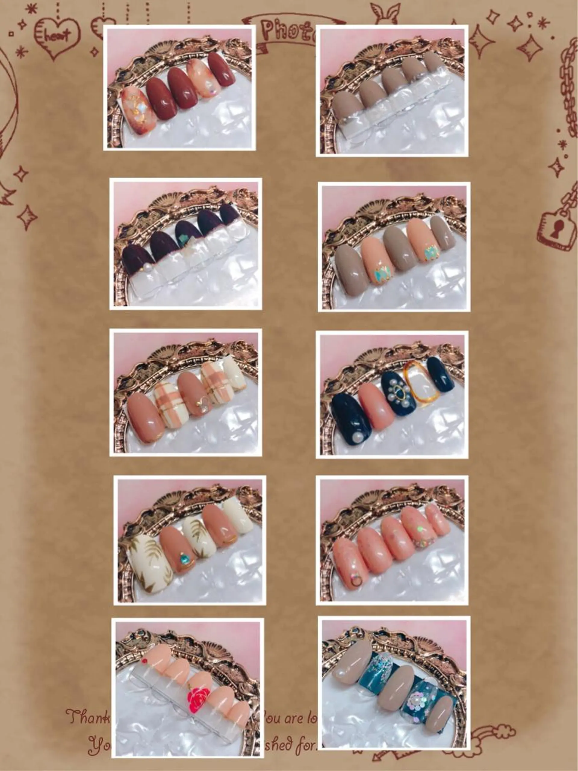 ネイル ハンドネイル CROWN プライベートサロンのネイルデザイン