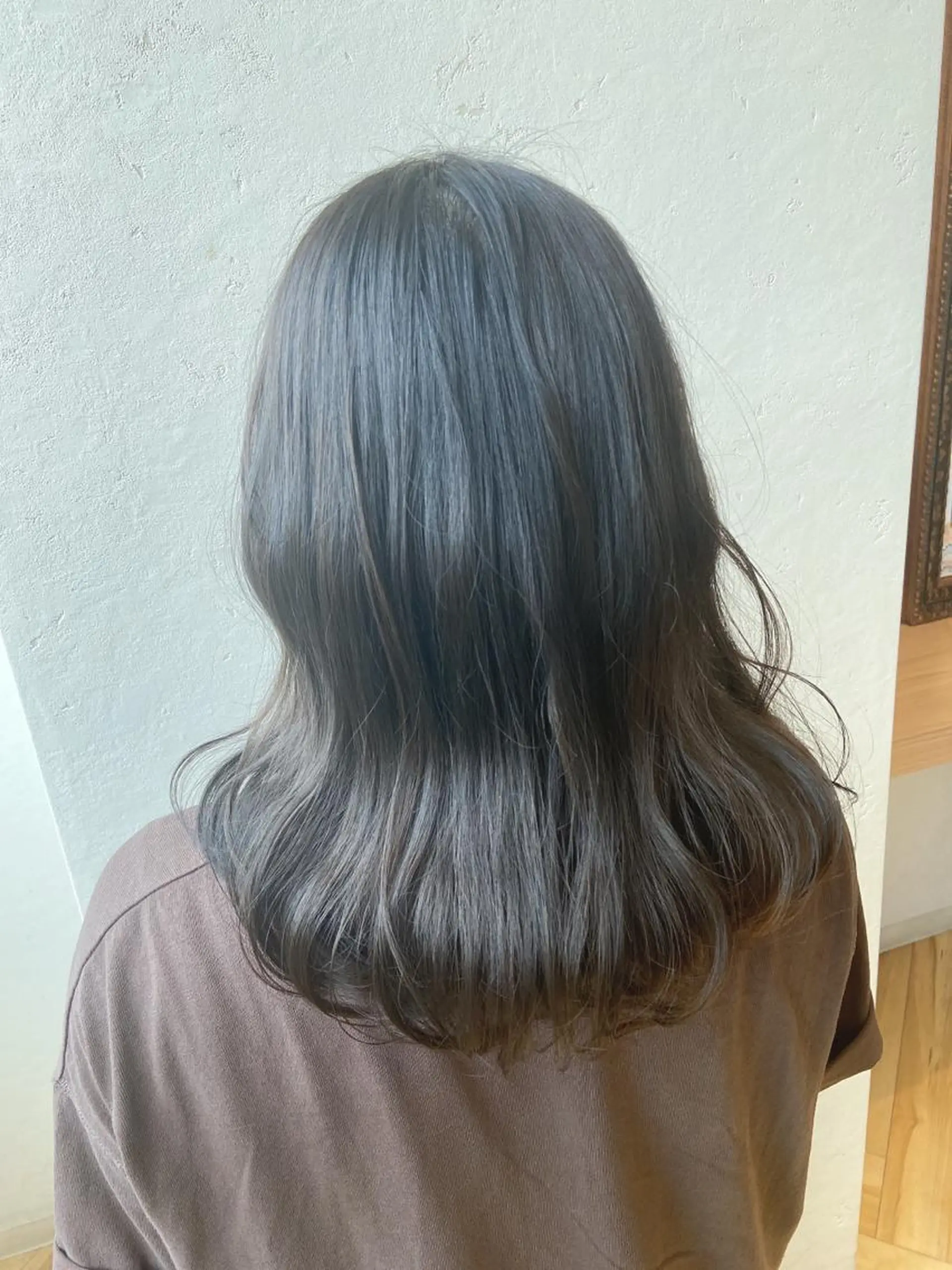 セミロング アッシュ ヘアカラー ✨髪質改善/透明感✨ 西野　陽のヘアスタイル