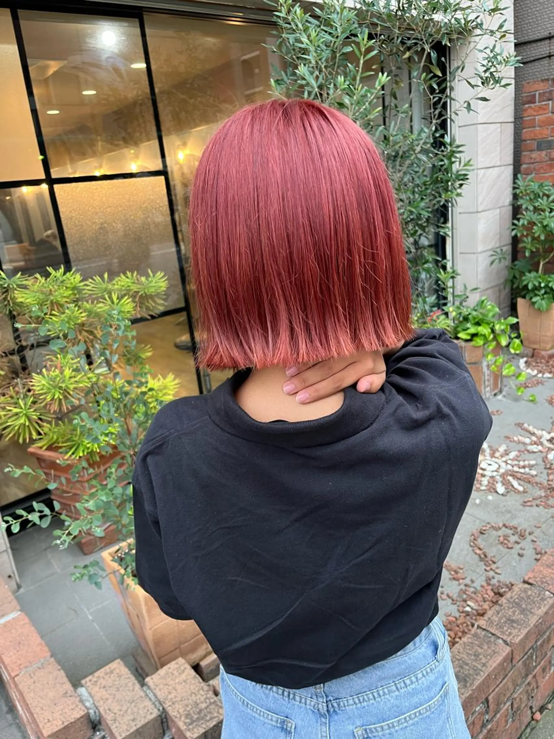 ショート カラー ピンクカラー ボブ ヘアカラー トリートメント SHIAN 八王子👼鬼塚さやかのヘアスタイル