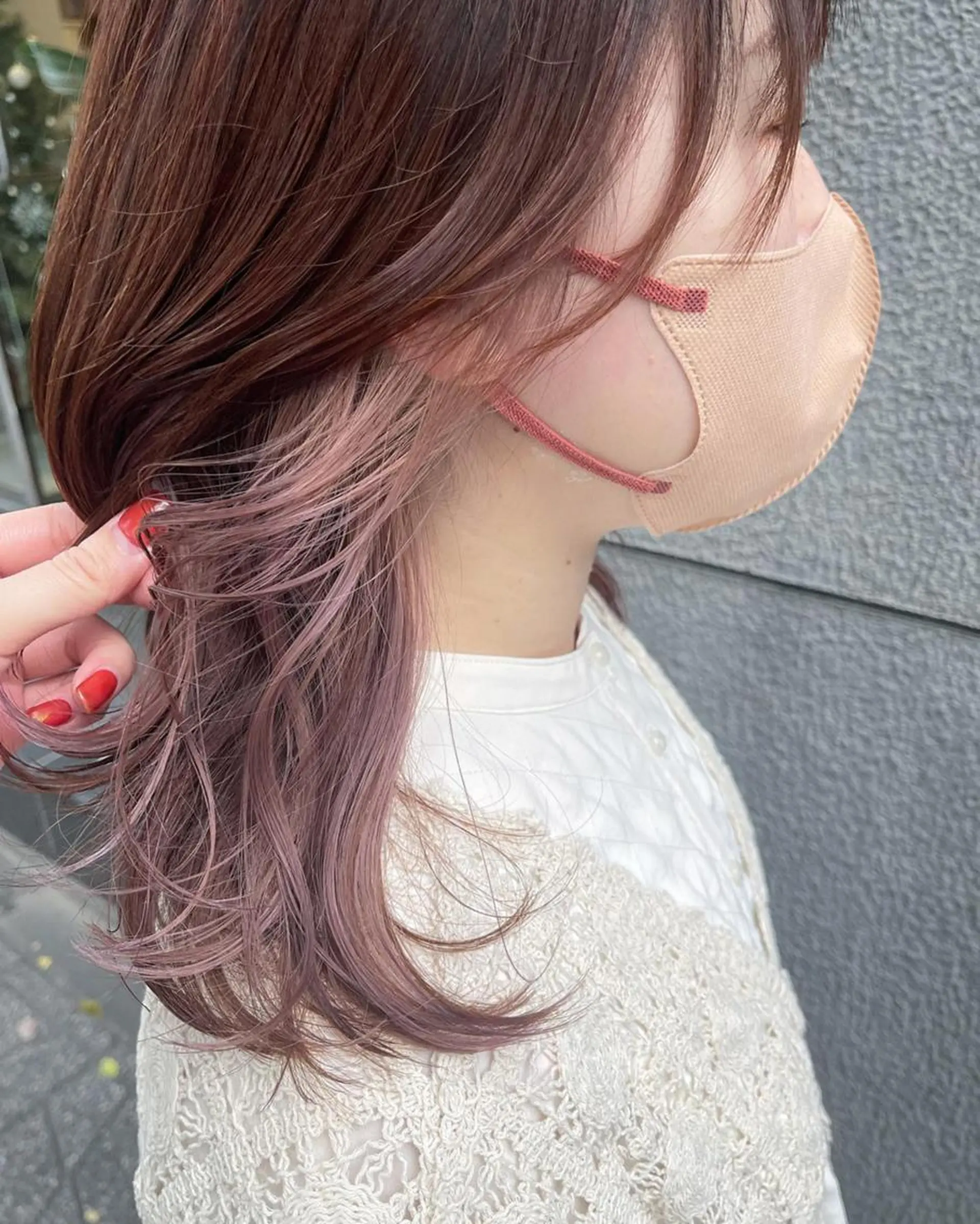 ミディアム カラー ヘアアレンジ 黒髪 ブリーチ インナーカラー ピンクカラー 髪質改善 ❥【韓国風ヘア】 stylist 林❥のエステ・リラクイメージ