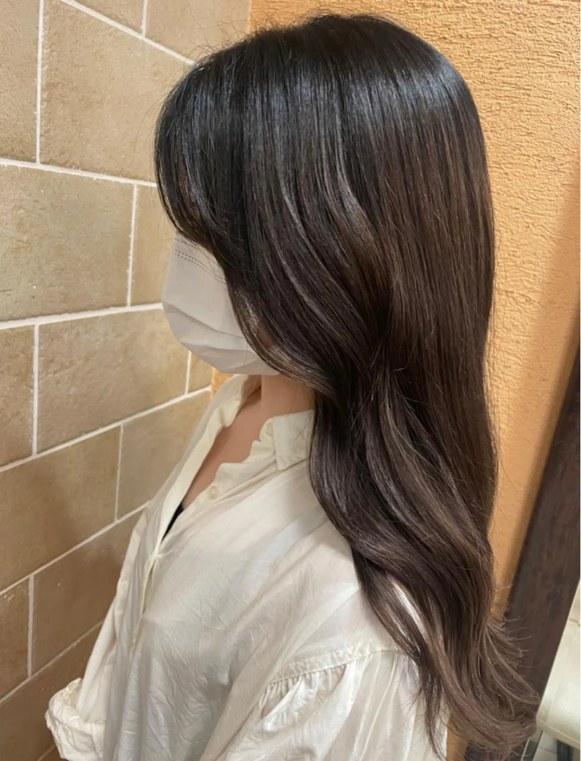 ロング パーマ 透明感カラー✨艶髪 制作🌱山根あゆみのヘアスタイル