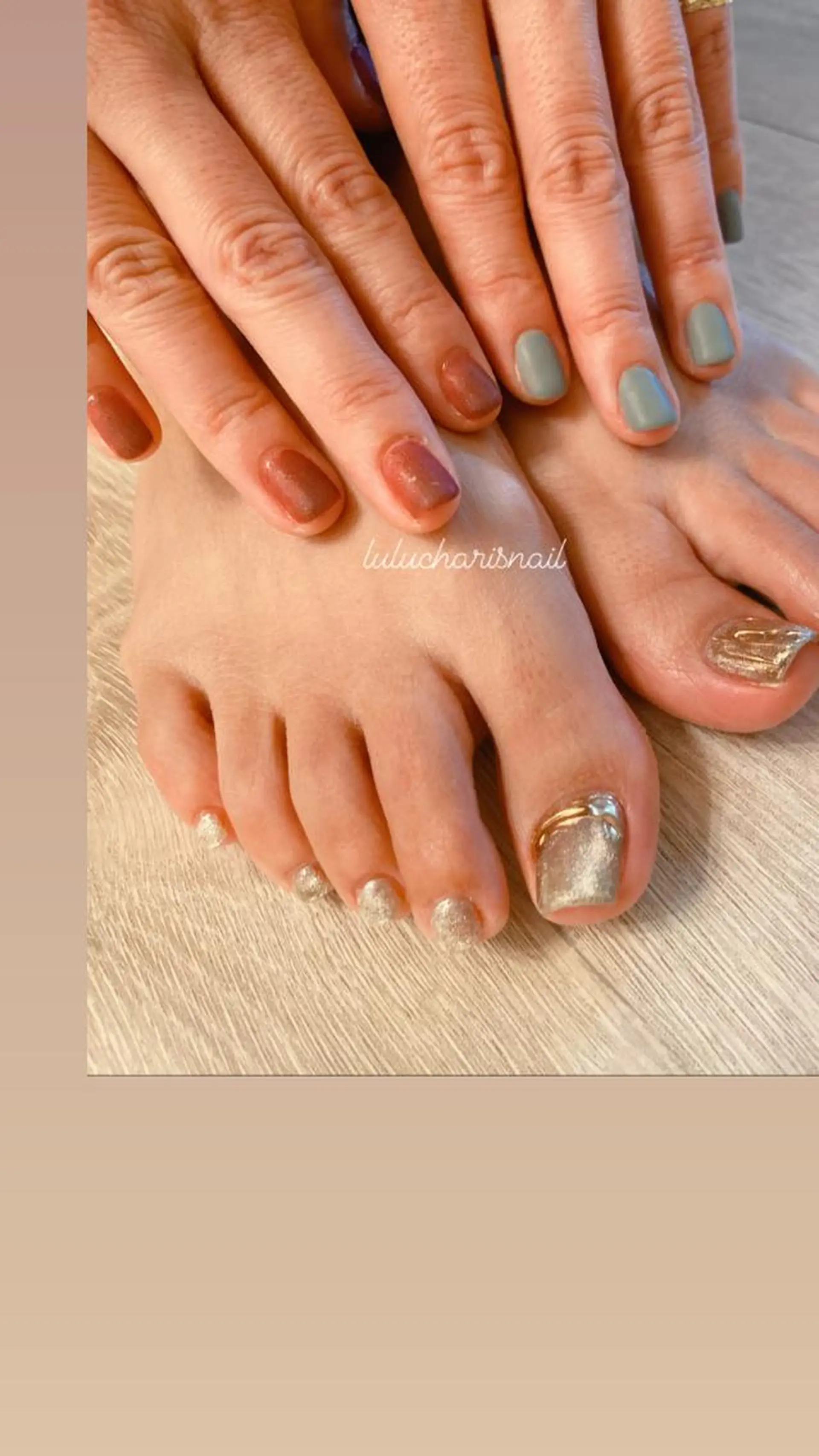 ネイル マグネットネイル マットネイル lulucharis nailのネイルデザイン
