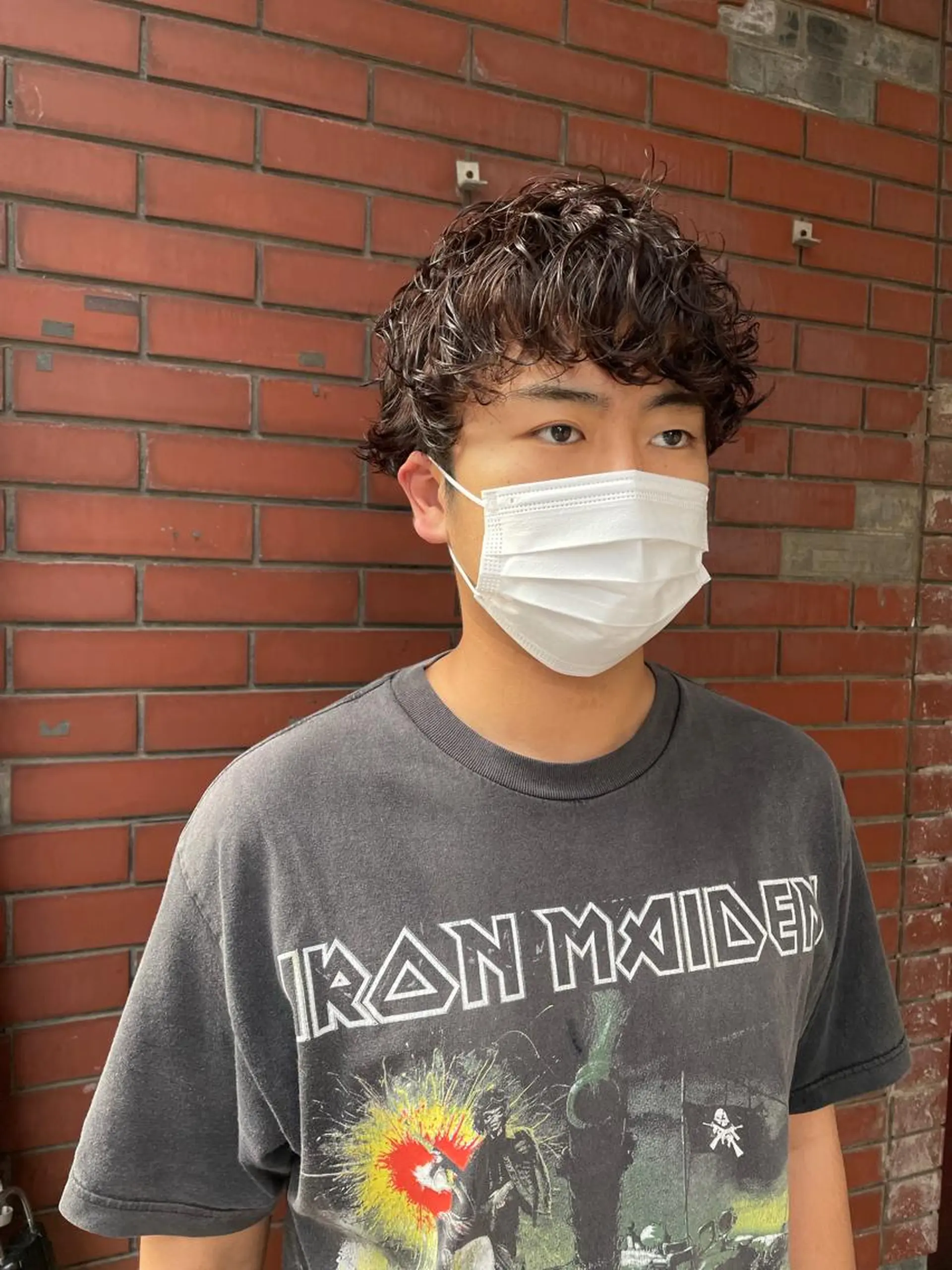 メンズ メンズパーマ カット パーマ スパイキーパーマ 柏NO1 藤本葉のヘアスタイル