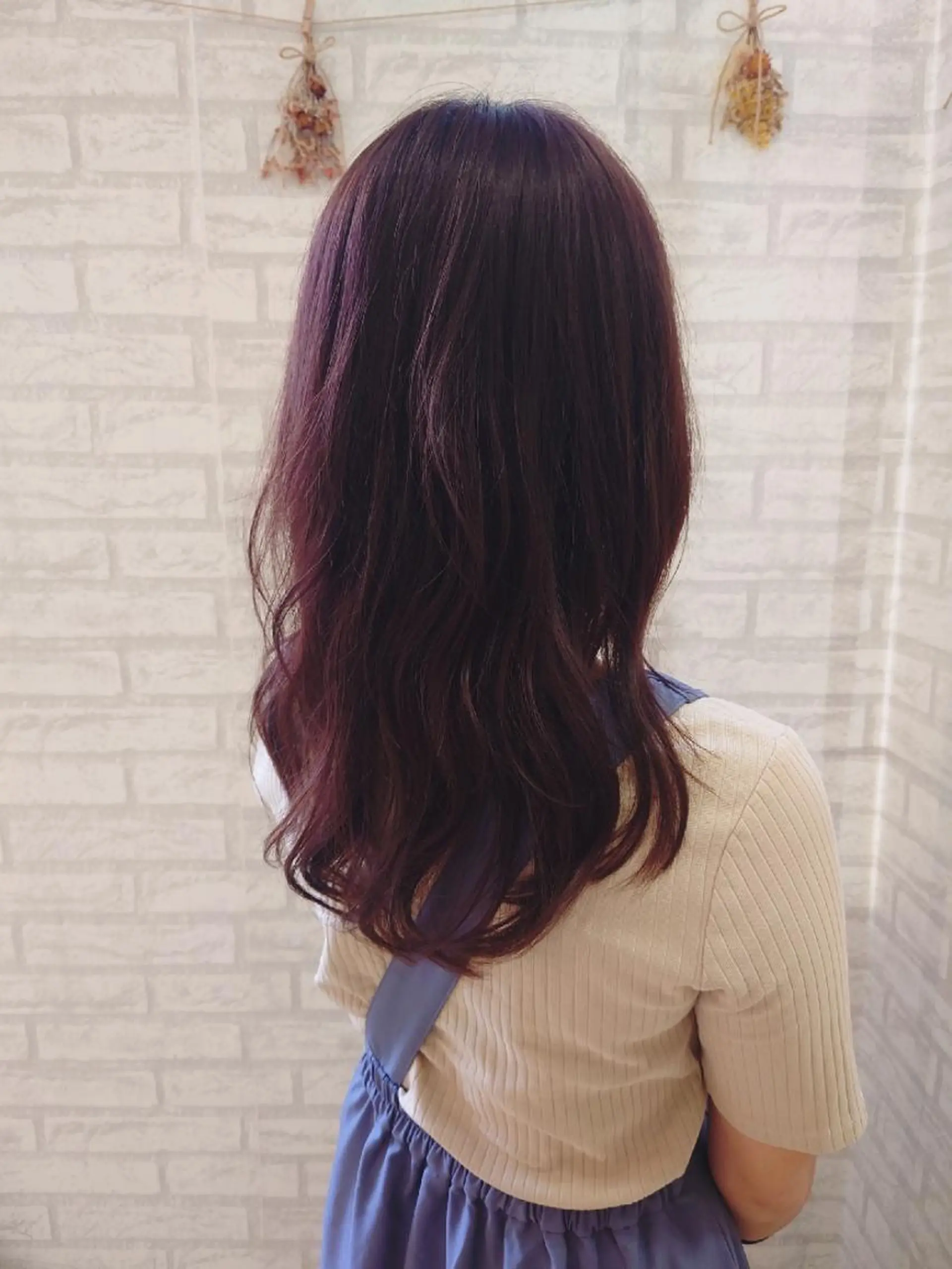 ロング カラー ボルドーカラー ＊Cielo＊ 佐藤 幸世のヘアスタイル