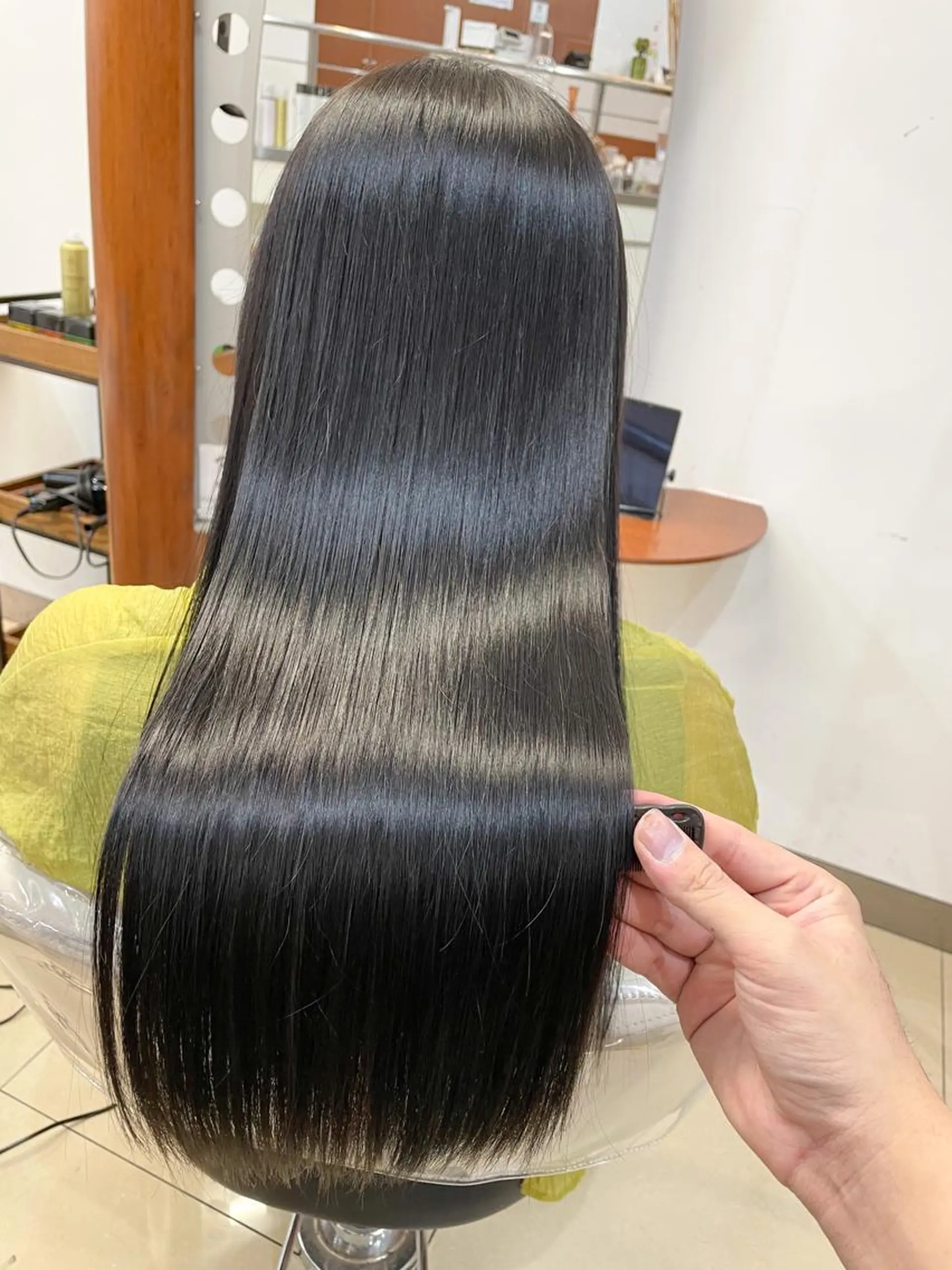 ロング パーマ 縮毛矯正 トリートメント 縮毛矯正/髪質改善 /韓国風　山川春輝のヘアスタイル