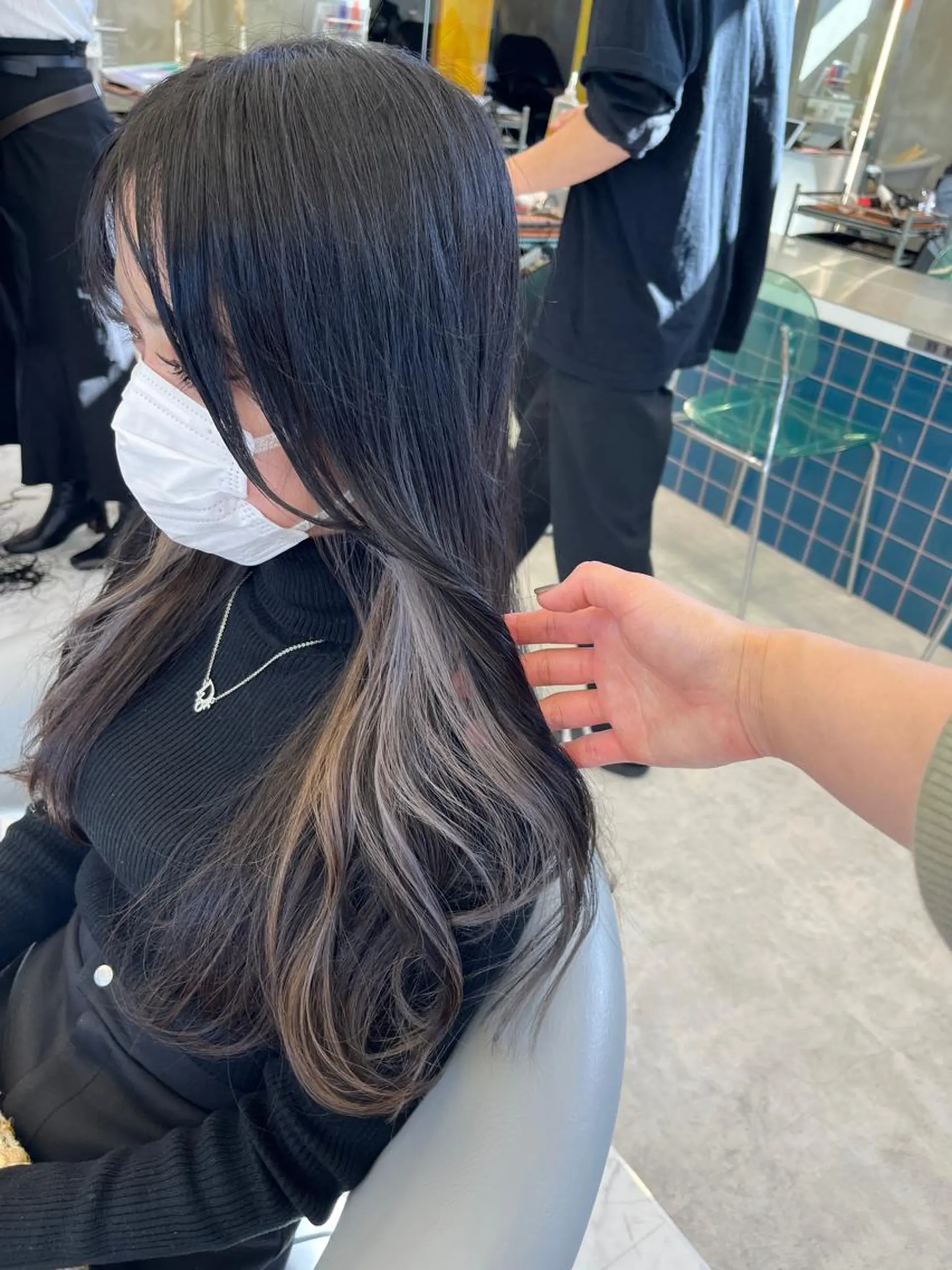 セミロング カット ヘアカラー トリートメント Yurina 💖透明感カラー💖のヘアスタイル