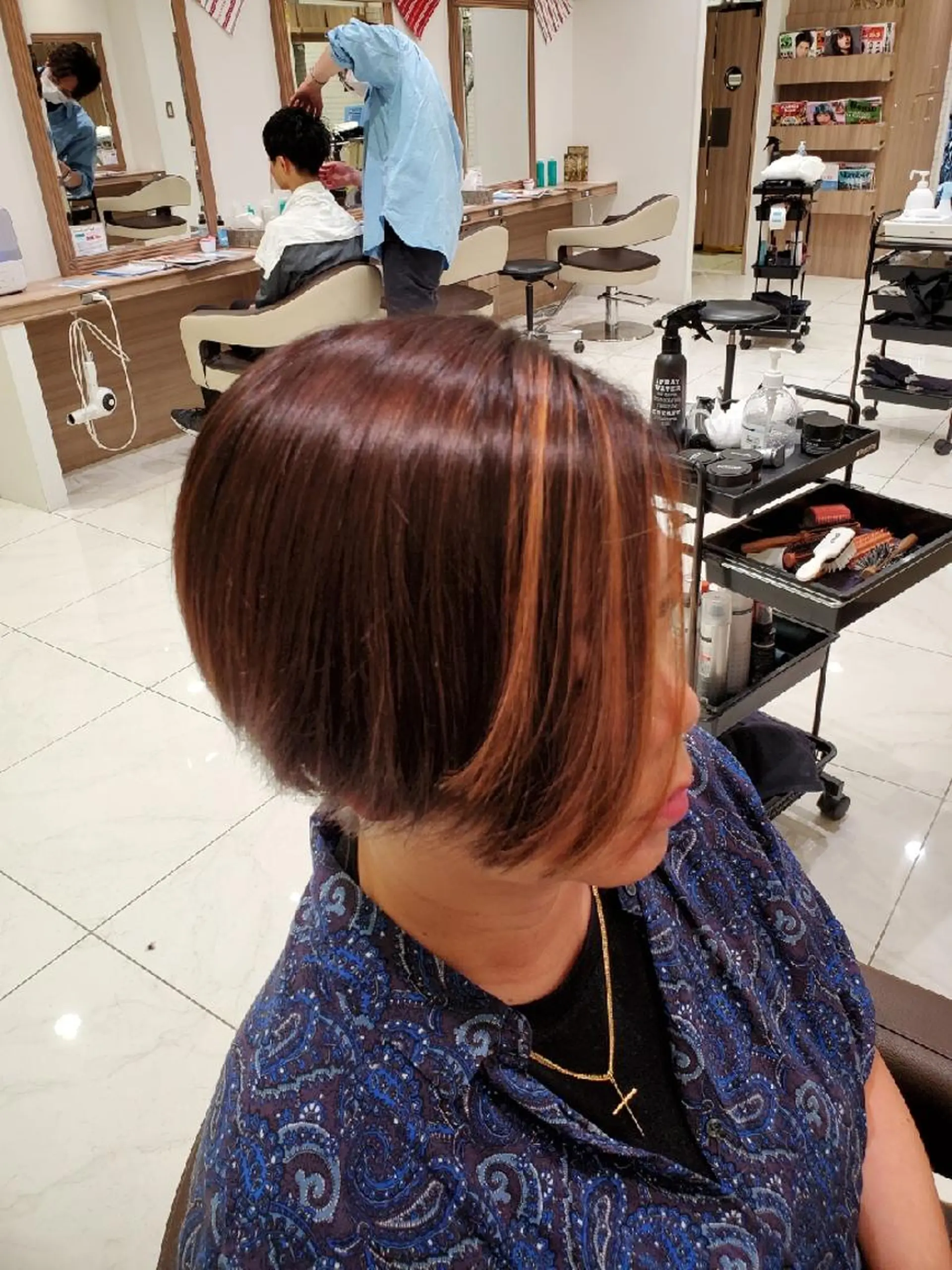 ショート カラー ベージュカラー ブリーチ ハイライトカラー オレンジ オレンジベージュ ヘアカラー カラー特化🔥中村 和貴＜Ash津田沼＞のヘアスタイル