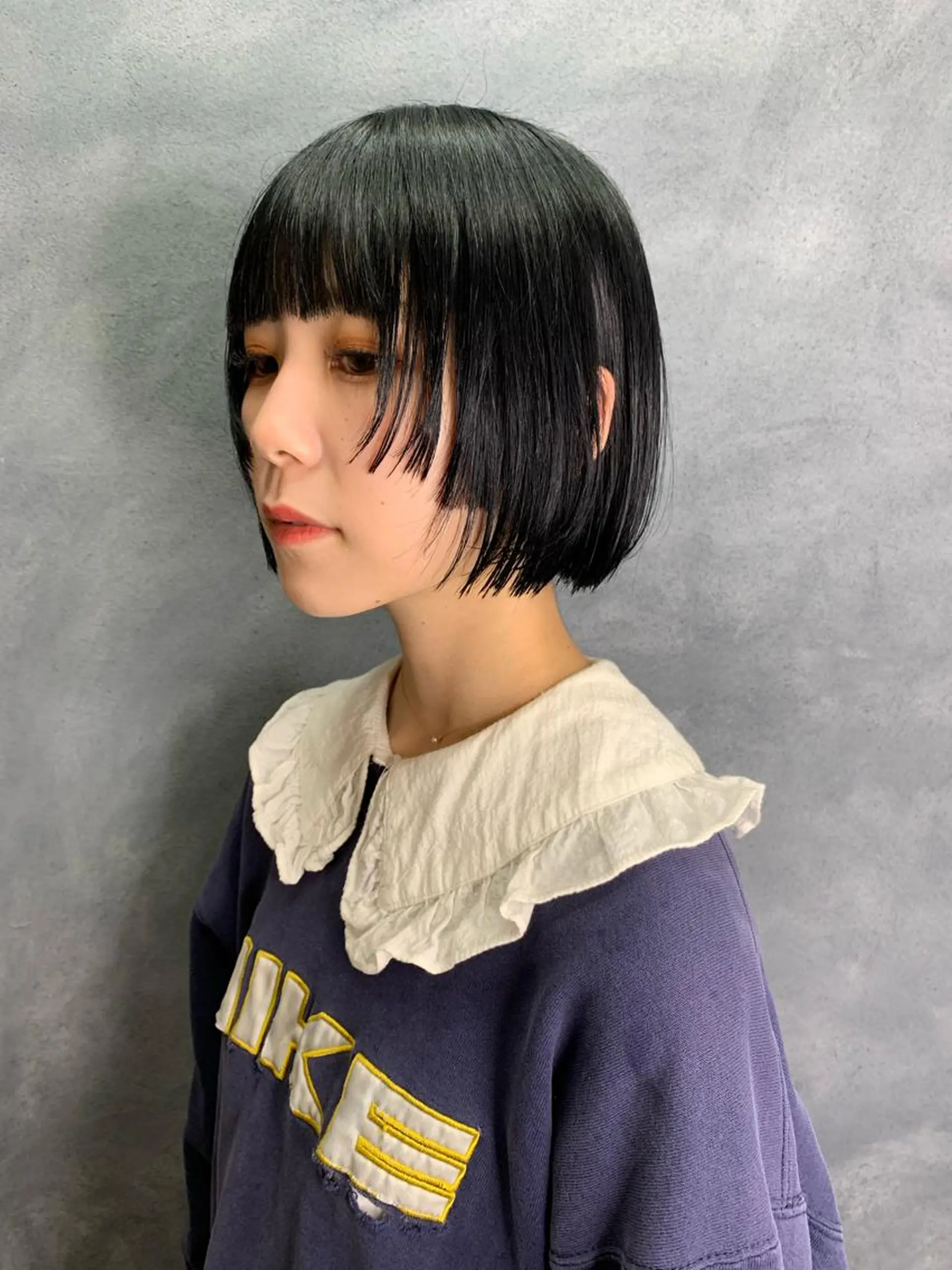 ショート 顔周りカット カット funo. /透明感カラーのヘアスタイル